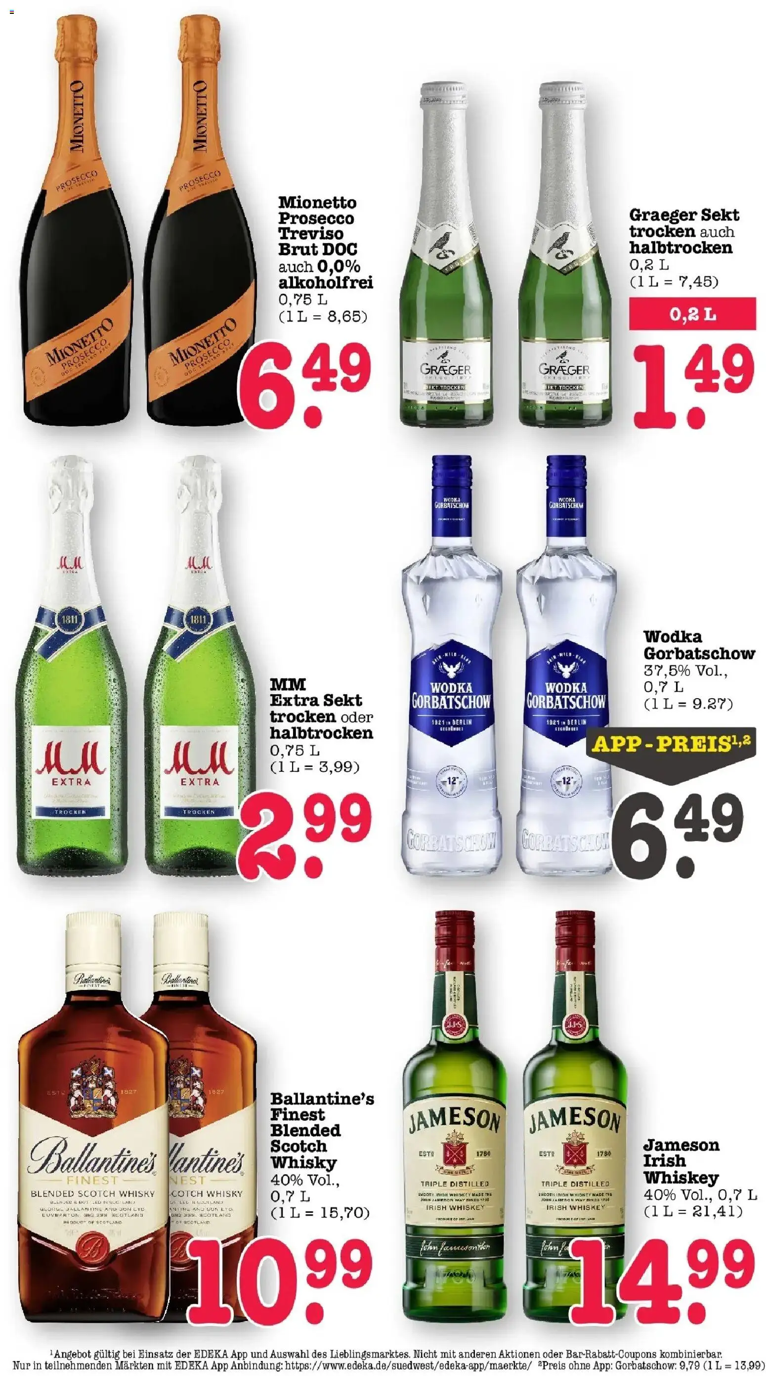 Edeka prospekt Offenbach	 – gültig ab 02.03.2026 | Seite: 42 | Produkte: Whisky, Sekt, Jameson, Prosecco