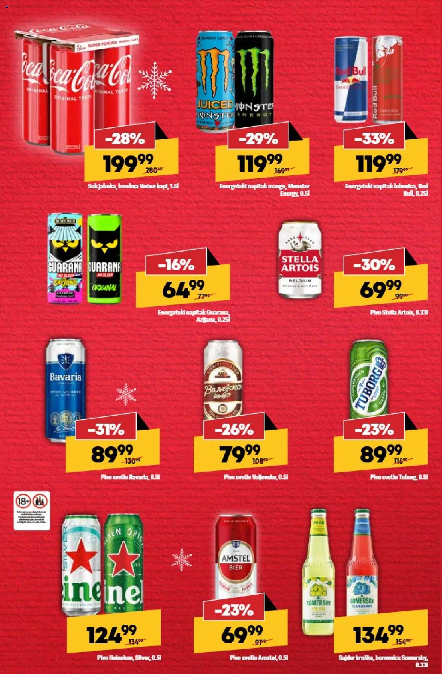 Maxi katalog - važi od 22.12.2025 | Strana: 33 | Proizvode: Guarana, Sok, Pivo, Breskva