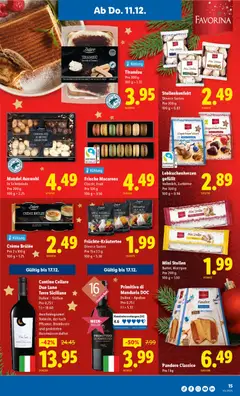 Lidl Aktionen ab 11.12.2025 gültig | Seite: 15 | Produkte: Creme Brulee, Butter, Wein, Creme