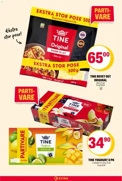 Forhåndsvisning av Coop Extra kundeavis gyldig fra 02.03.2026 | Side: 11 | Produkter: Ost, Sitron, Lime, Mango