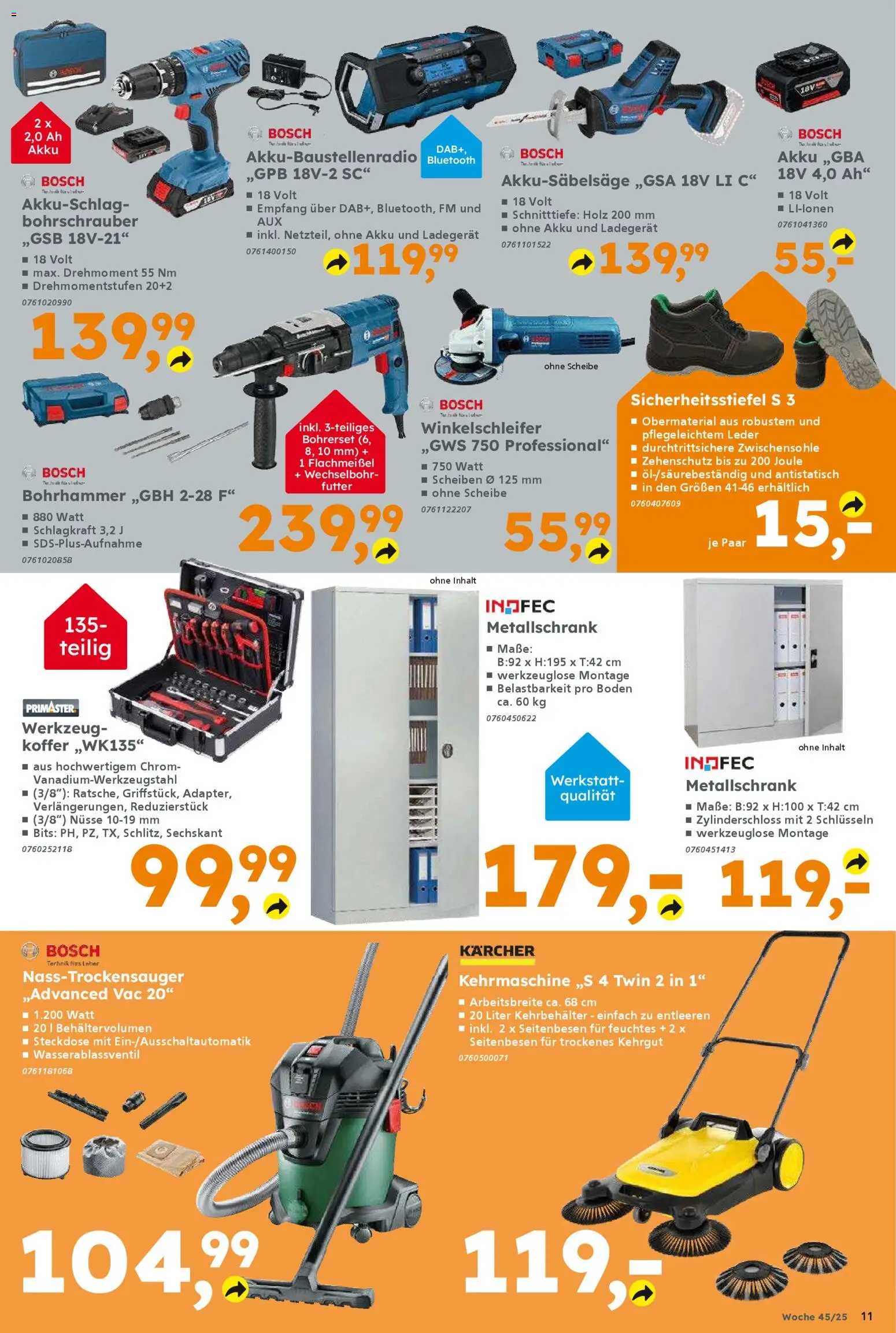 Globus Baumarkt - Hamburg – gültig ab 03.11.2025 | Seite: 11 | Produkte: Bosch, Steckdose, Koffer, Nüsse