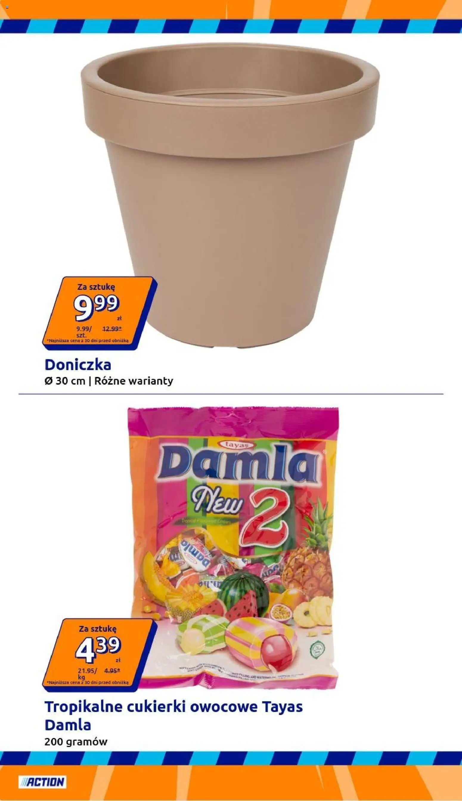Action gazetka od 29.04.2026 | Strona: 16 | Produkty: Cukierki owocowe, Doniczka, Cukierki