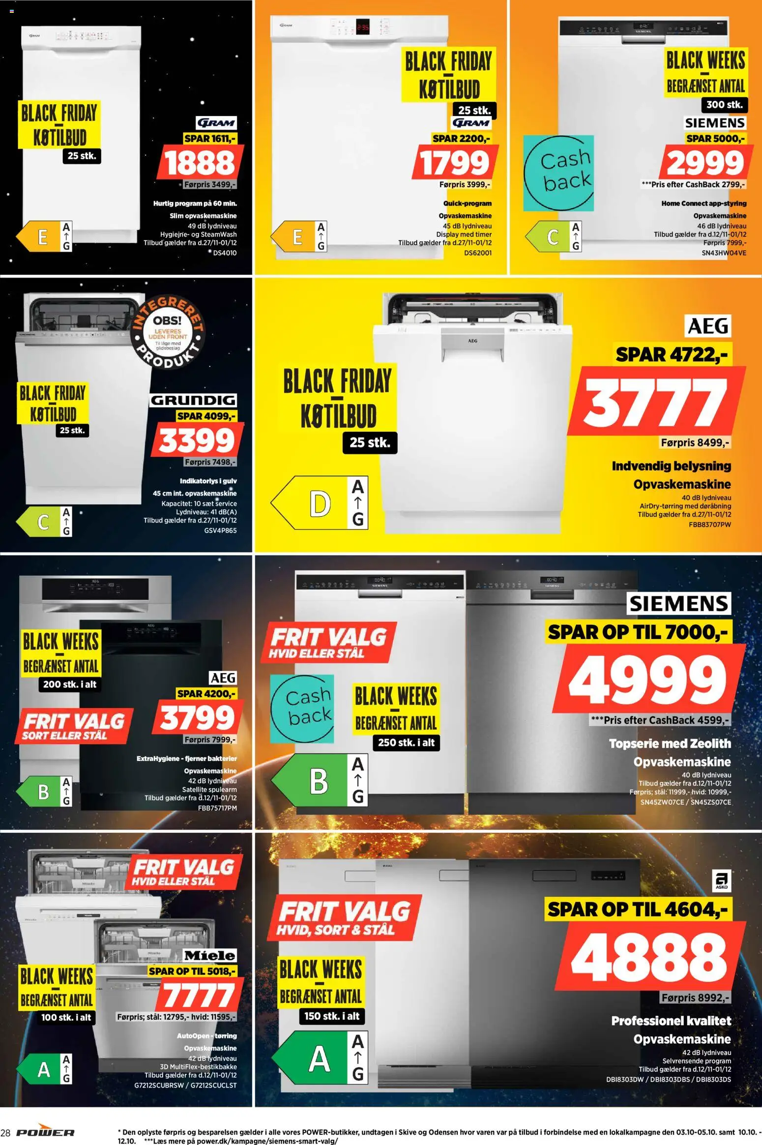 Power tilbudsavis – gyldig fra 28.11.2025 | Side: 28 | Produkter: Opvaskemaskine