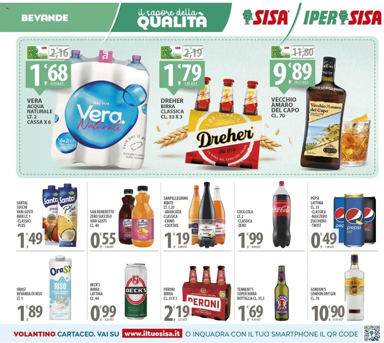 Volantino SISA del 21.08.2025 | Pagina: 11 | Prodotti: Tennent's, Birra, Bibite, Amaro