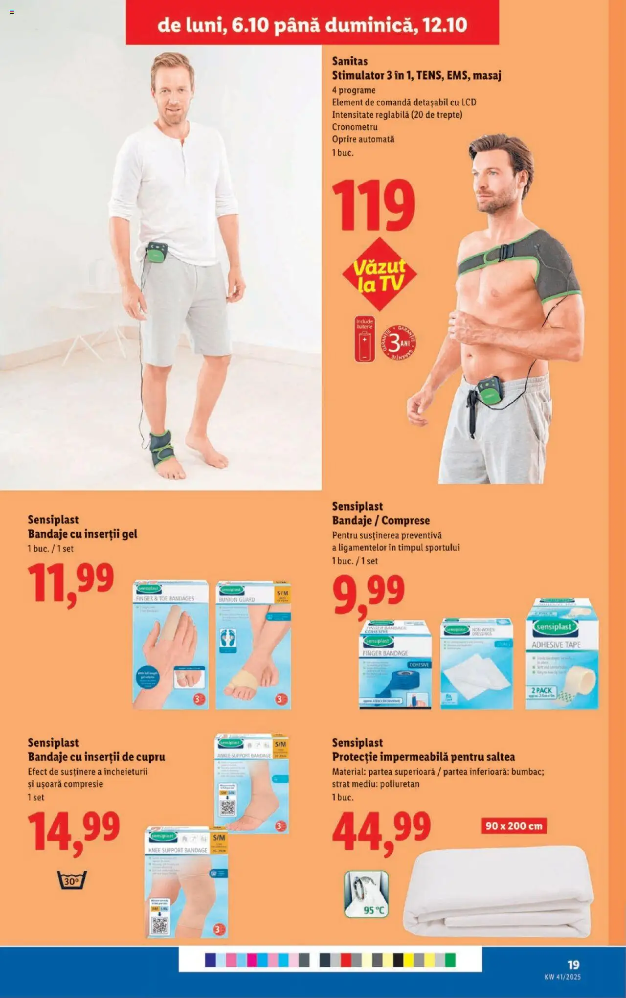 Noul catalog Lidl – valabil de la 06.10.2025 | Pagină: 19 | Produse: Saltea, Baterie