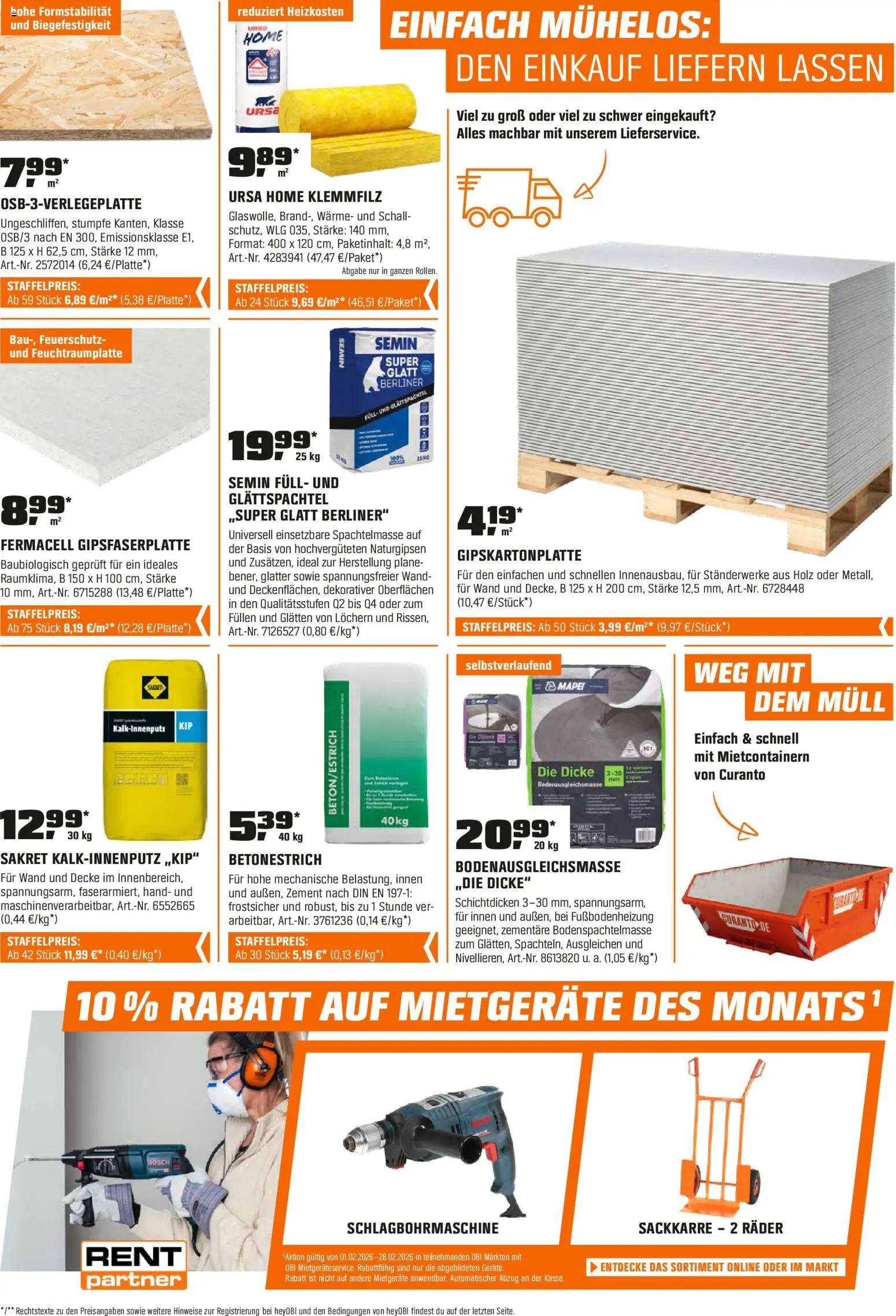 Obi Prospekt 	 – gültig ab 30.01.2026 | Seite: 10 | Produkte: Berliner, Decke