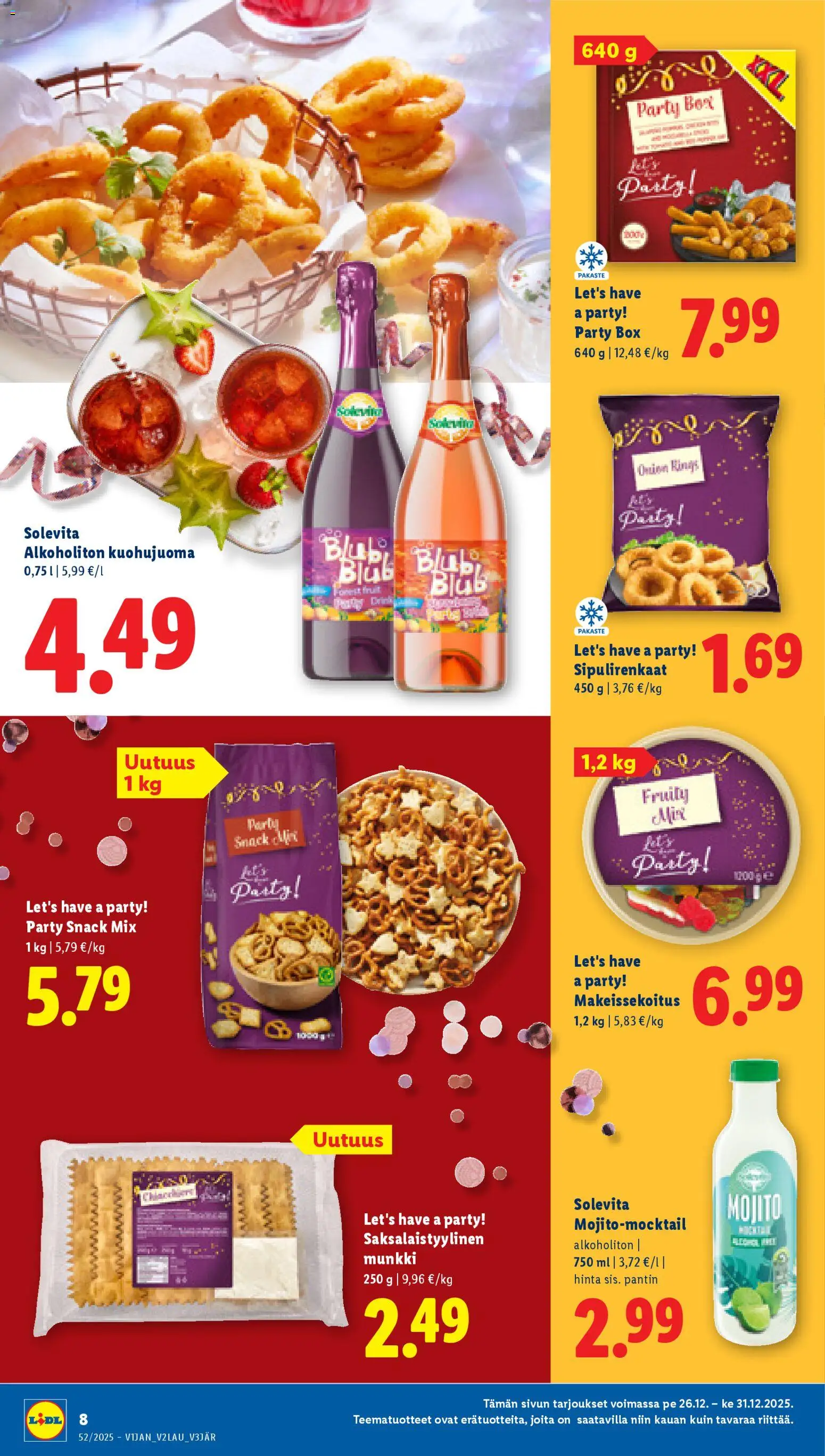Lidl tarjoukset – voimassa 26.12.2025 alkaen | Sivu: 8