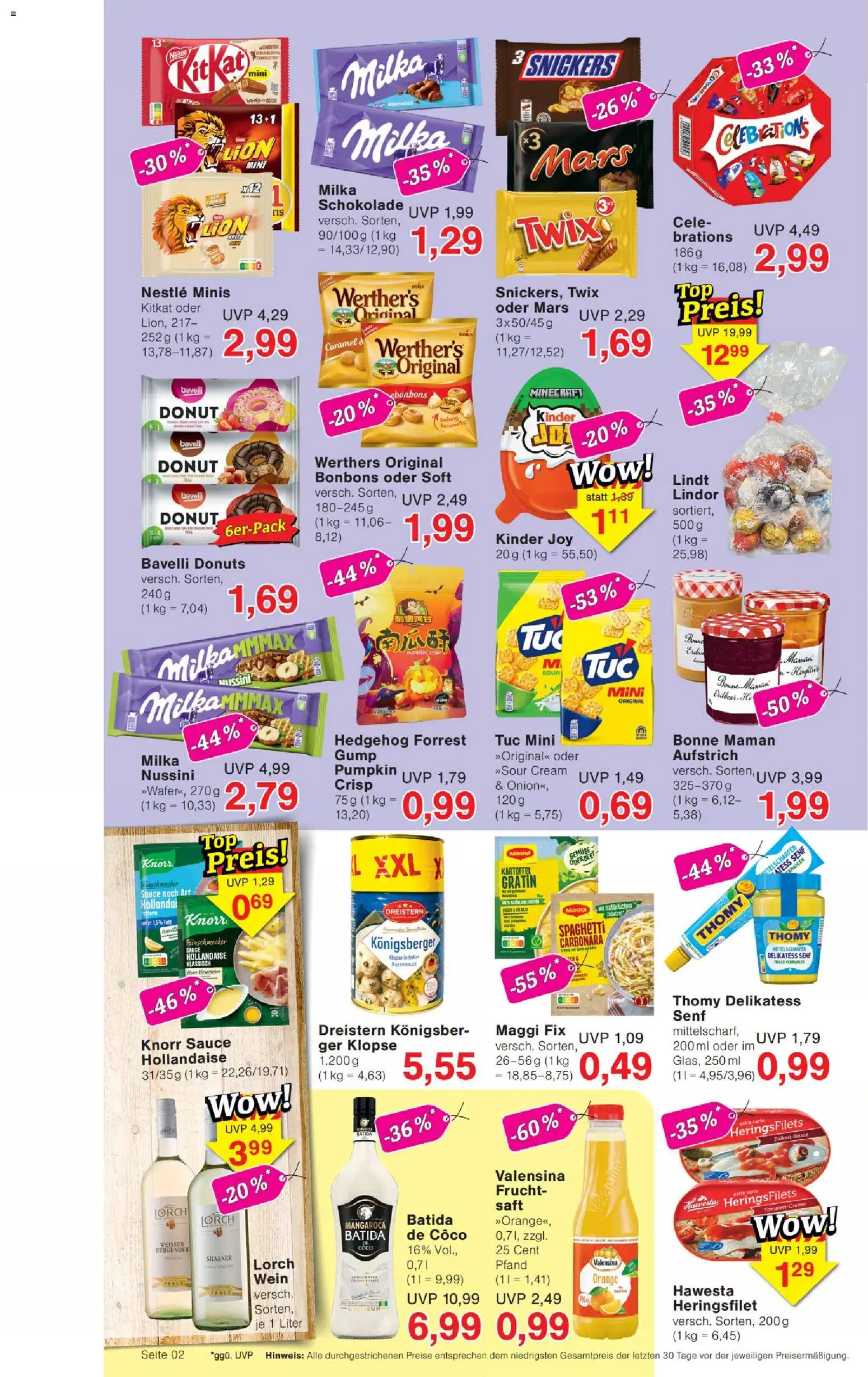 Wiglo Wunderland Prospekt – gültig ab 27.04.2026 | Seite: 2 | Produkte: Knorr, Kinder joy, Snickers, Twix