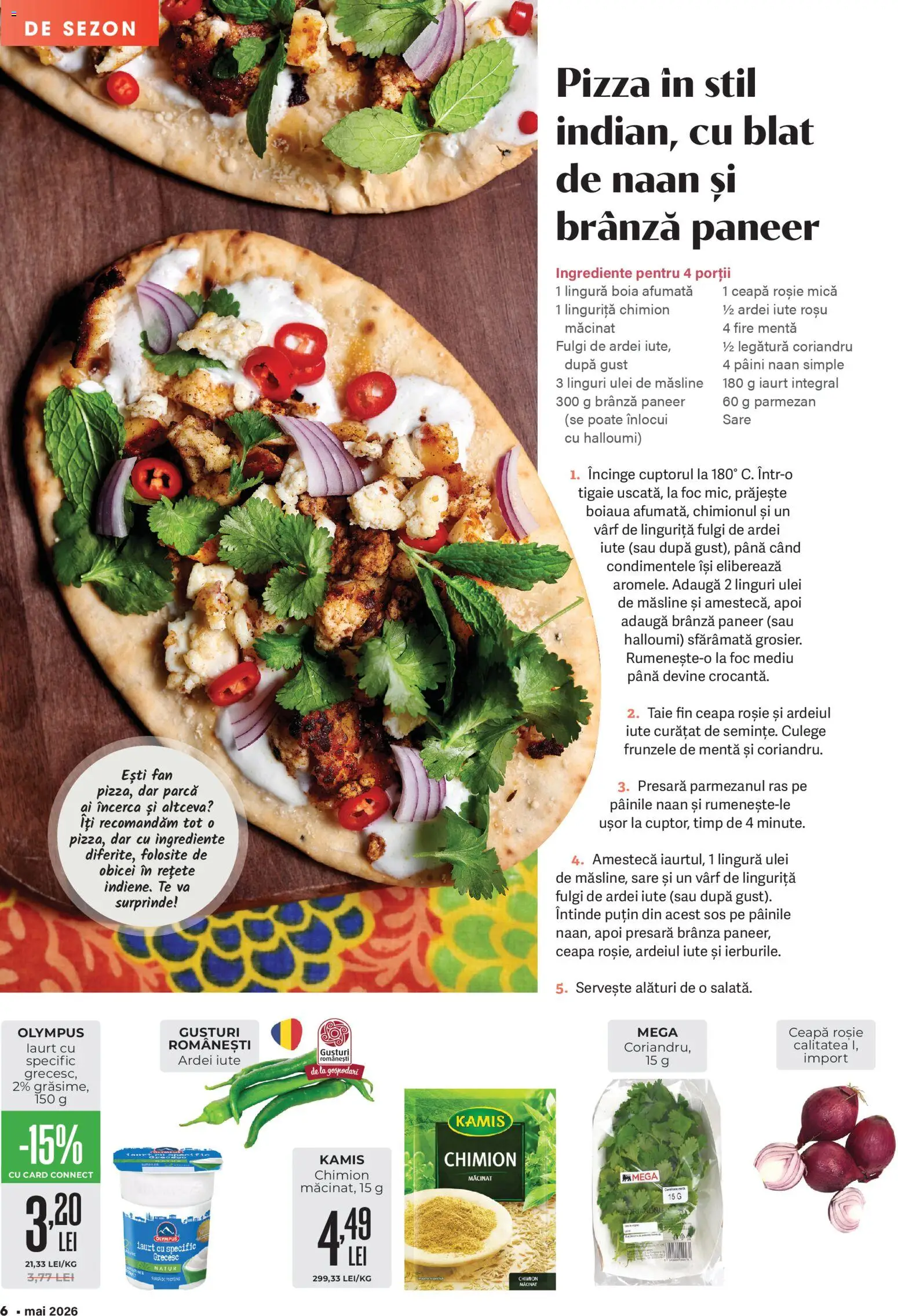 Noul catalog Mega Image – valabil de la 23.04.2026 | Pagină: 6 | Produse: Linguri, Brânză, Ulei, Pizza