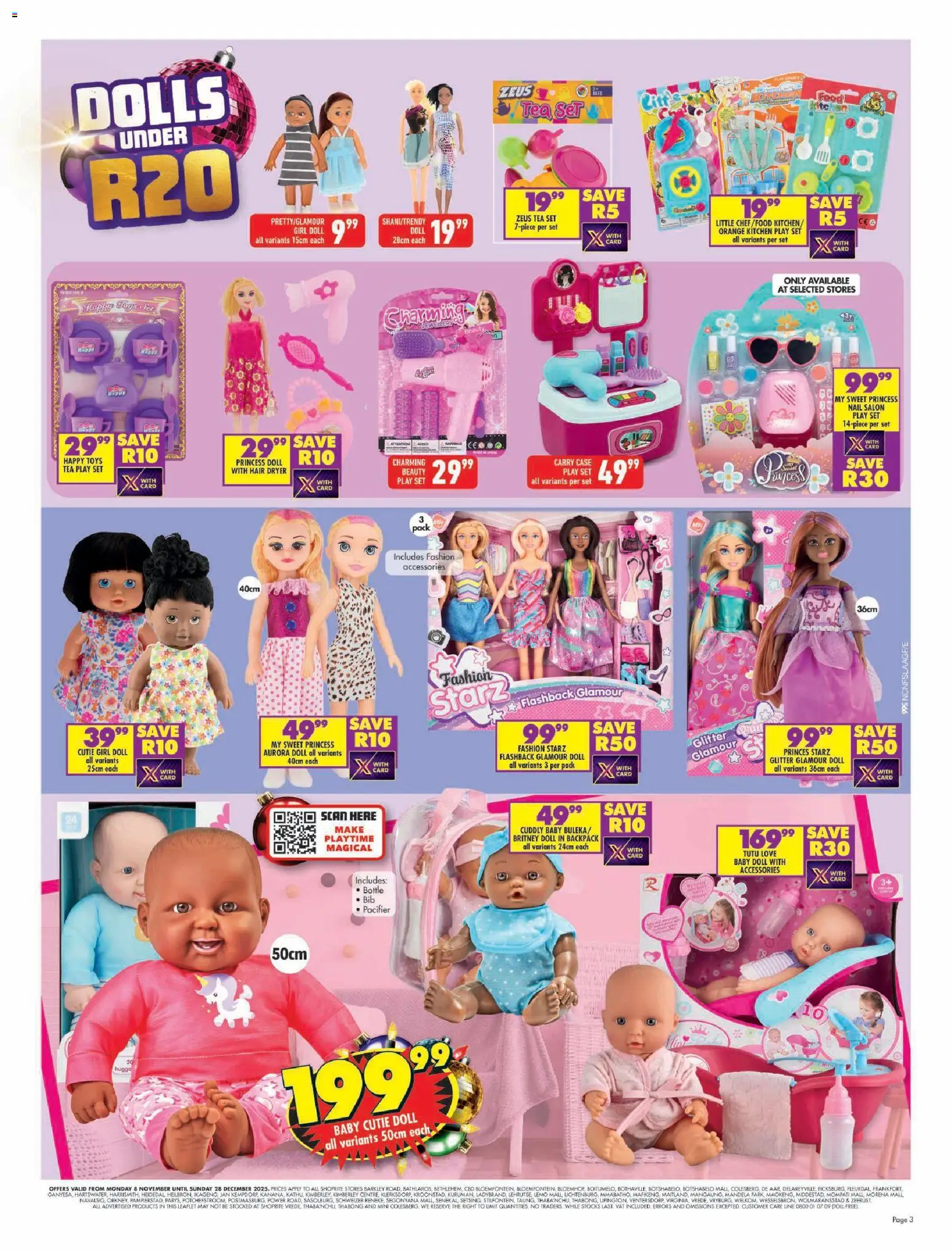 New Shoprite catalogue – valid from 08.12.2025 | Page: 3 | Products: Backpack, Case, Dryer, Hair dryer