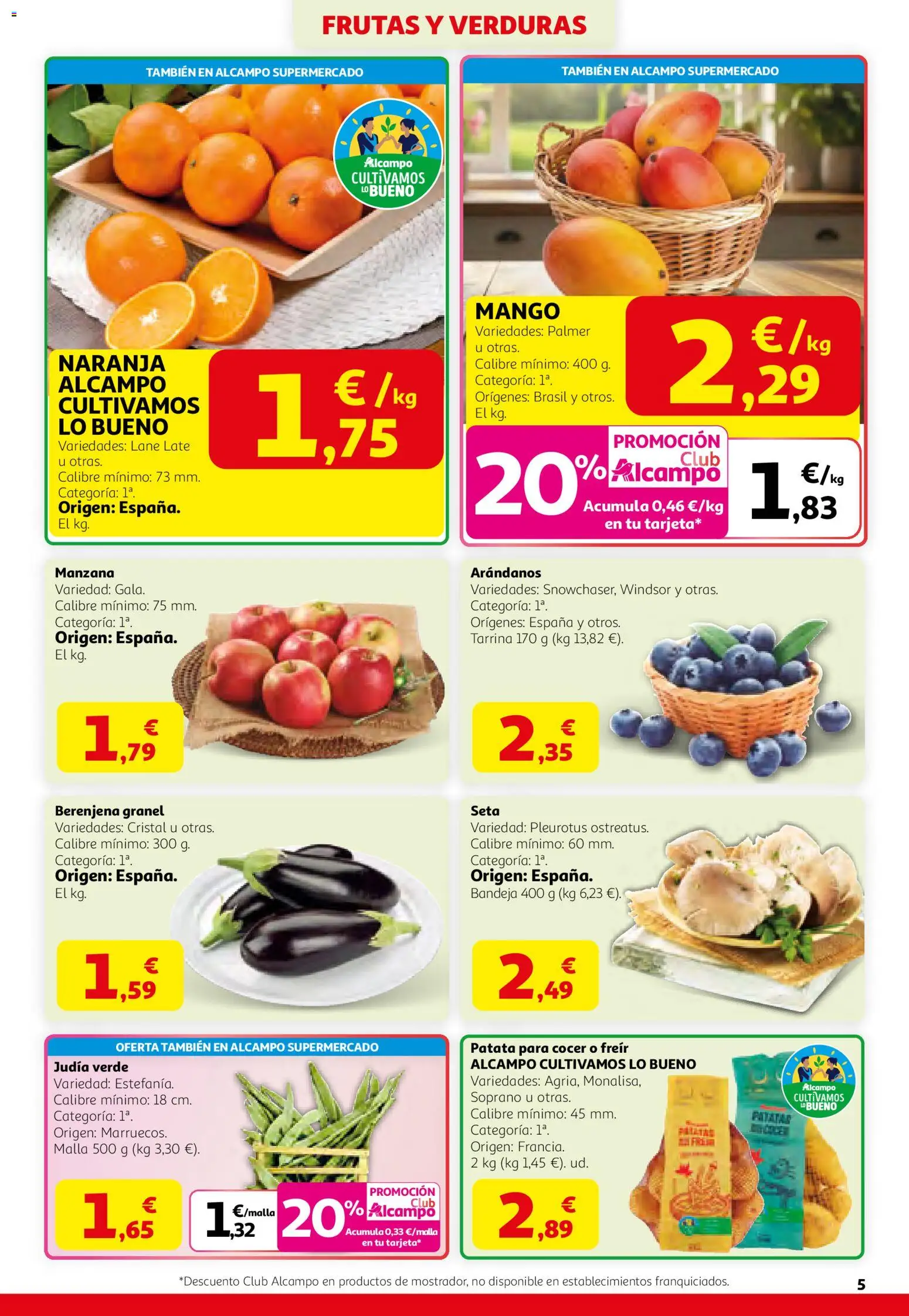 Alcampo HGU Nacional │ válido desde el 12.03.2026 | Página: 5 | Productos: Manzana, Ρούτερ, Bandeja