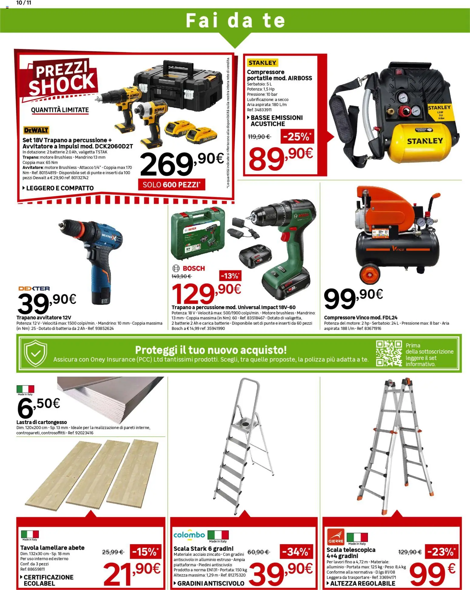 Volantino Leroy Merlin del 05.01.2026 | Pagina: 10 | Prodotti: Scala, Alluminio, Valigetta, Batteria