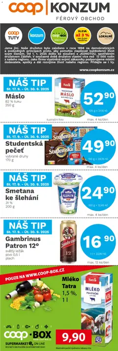 Náhled letáku Konzum leták od 17.09.2025