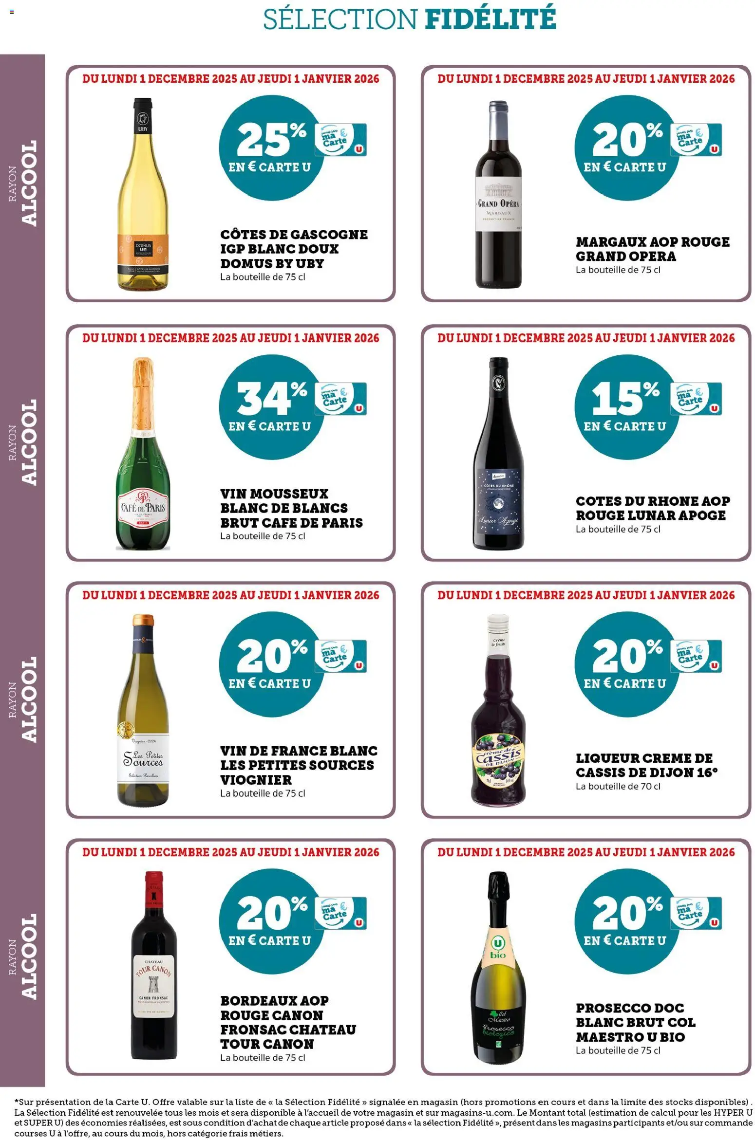 {H1} | Page: 14 | Produits: Alcool, Cassis, Mousseux, Prosecco