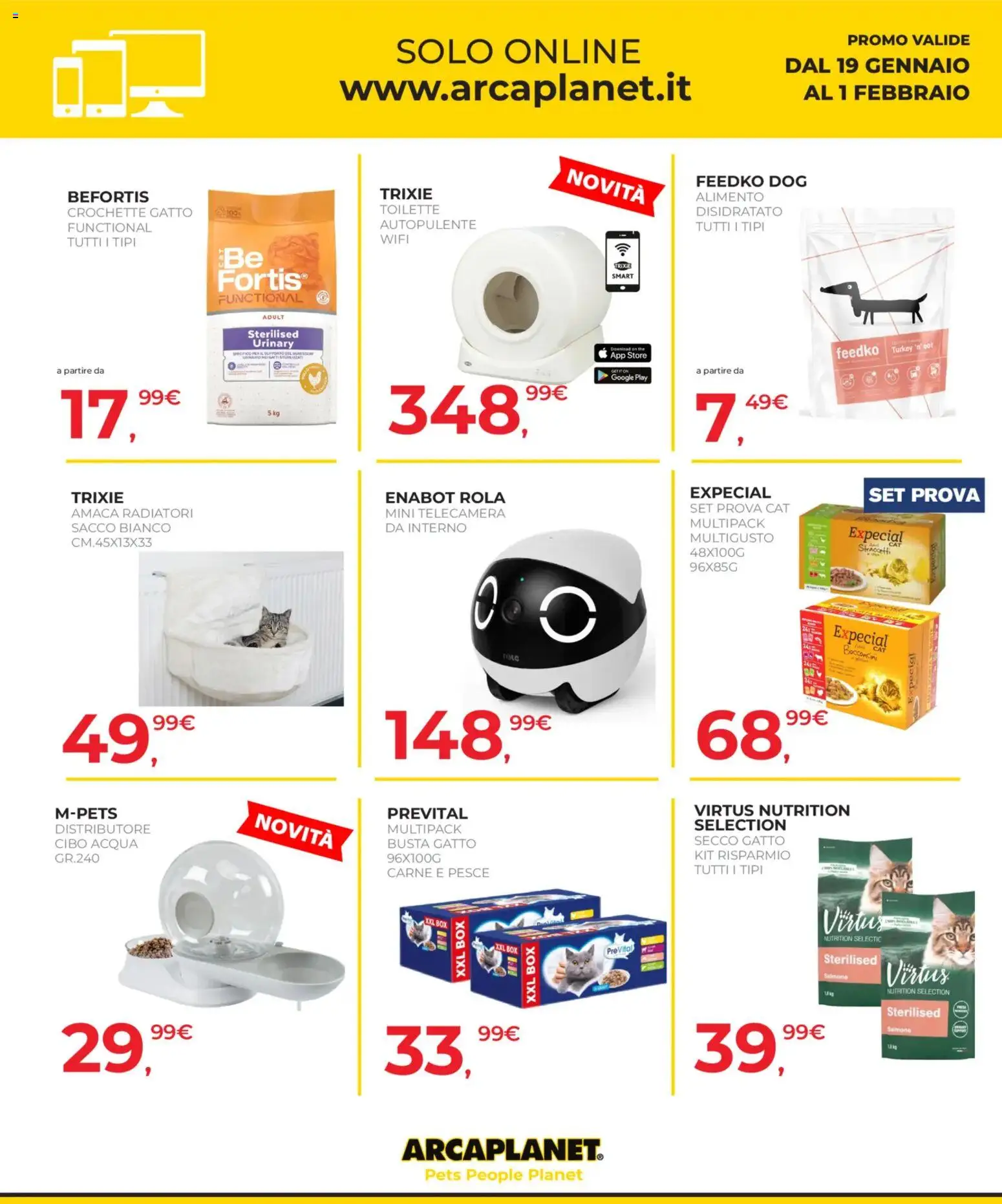 Volantino Arcaplanet del 19.01.2026 | Pagina: 34 | Prodotti: Salmone, Pesce, Acqua, Amaca