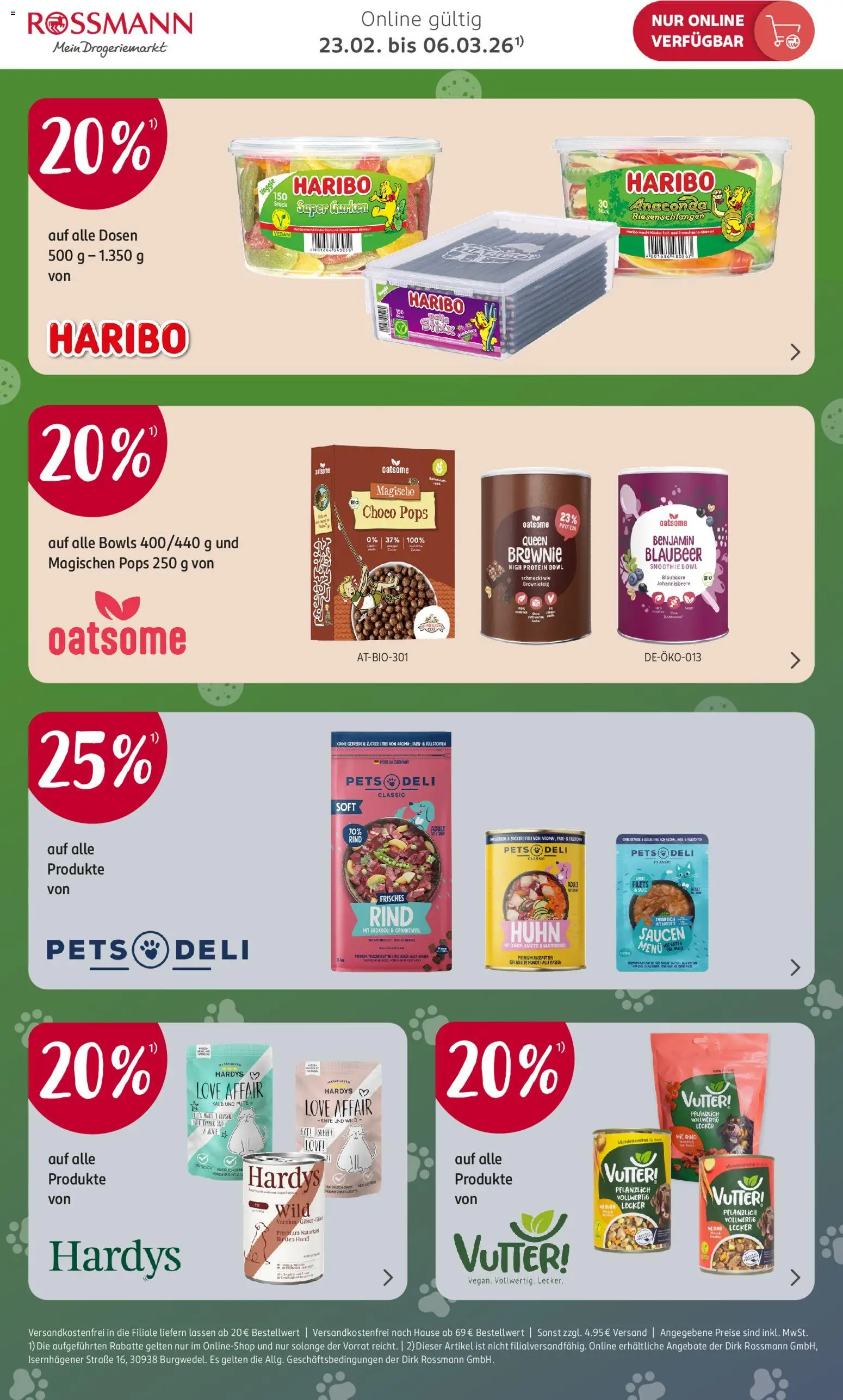 Rossmann Onlineprospekt – gültig ab 23.02.2026 | Seite: 4 | Produkte: Granatapfel, Haribo, Brokkoli, Gurken