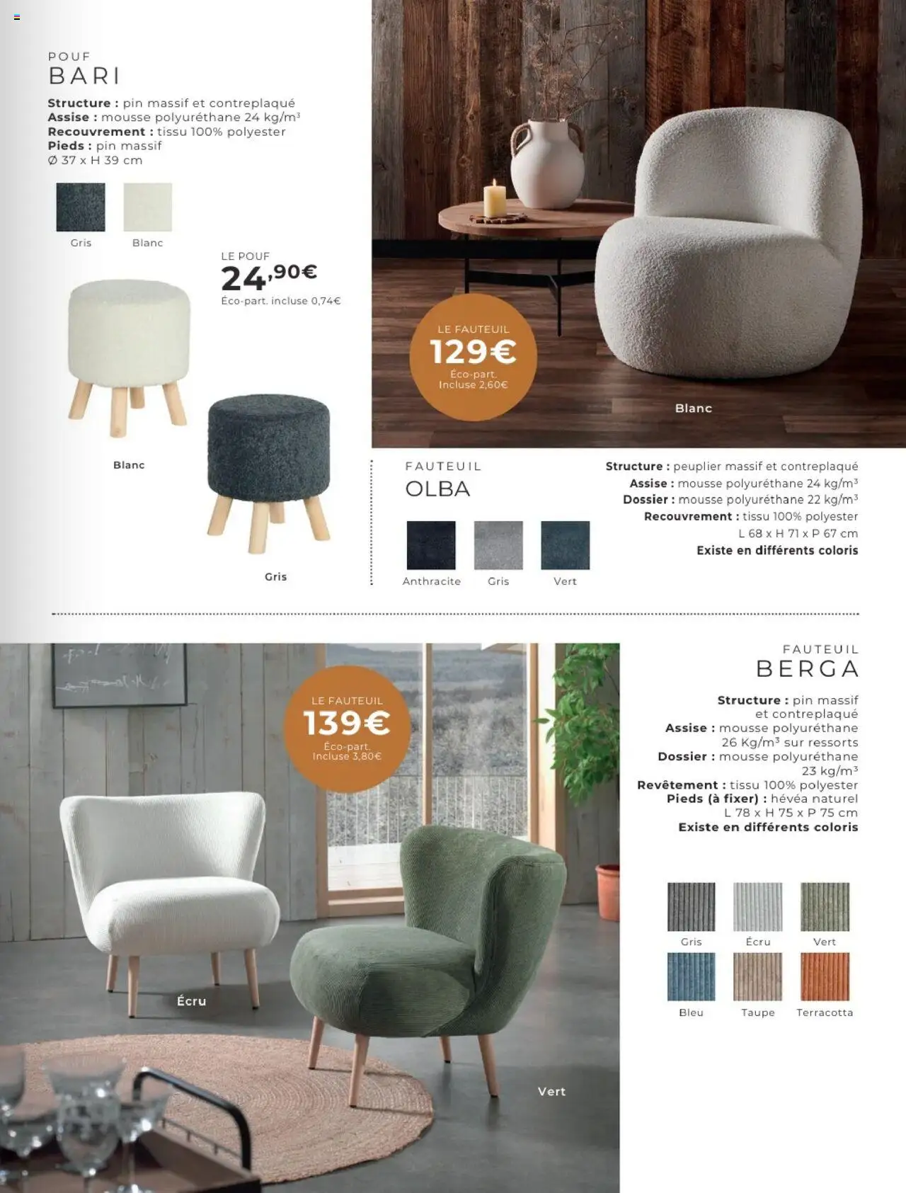 {H1} | Page: 53 | Produits: Mousse, Fauteuil