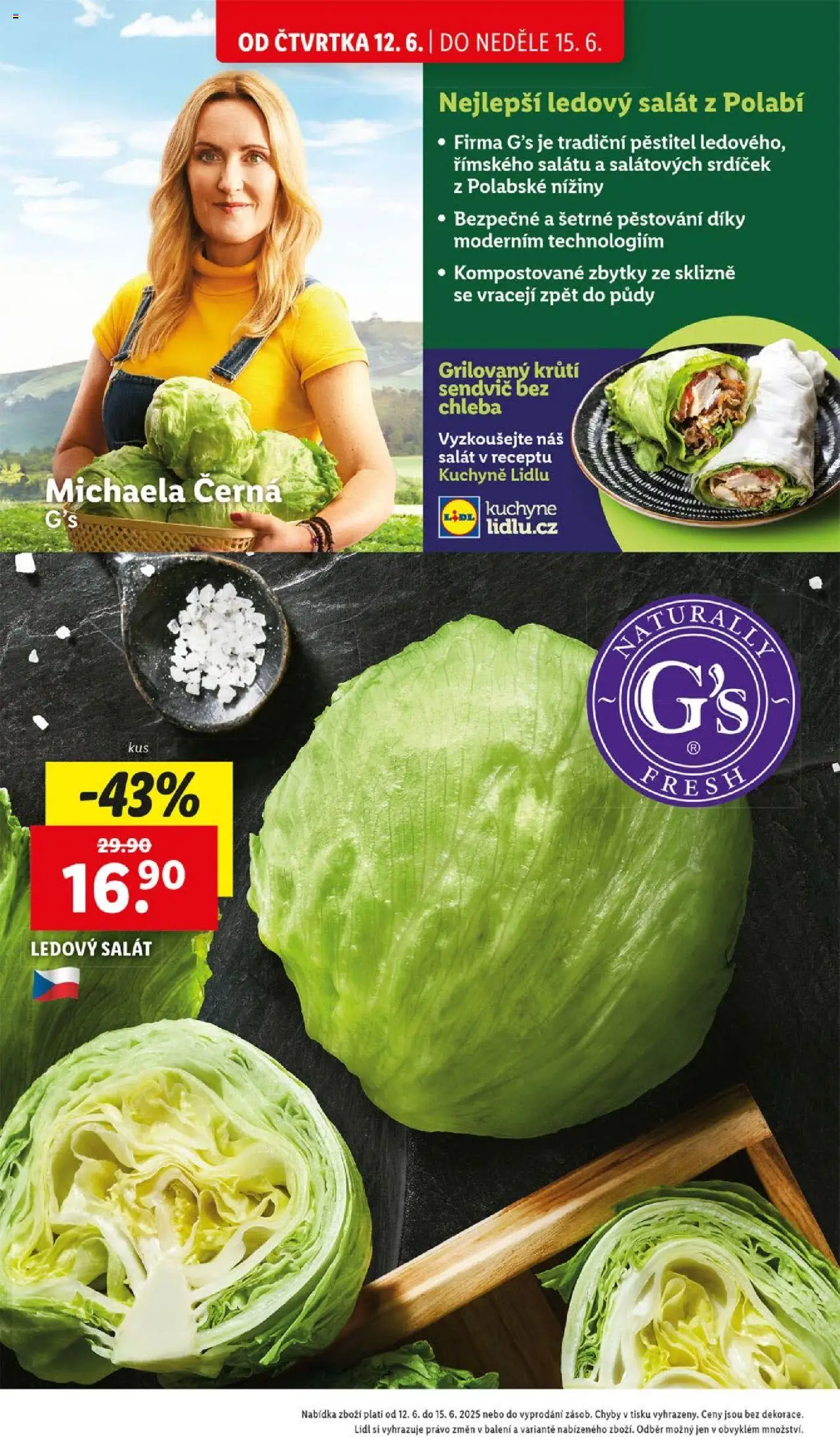 Lidl leták od 12.06.2025 | Strana: 6 | Produkty: Chleba, Salát, Kuchyně, Ledový salát