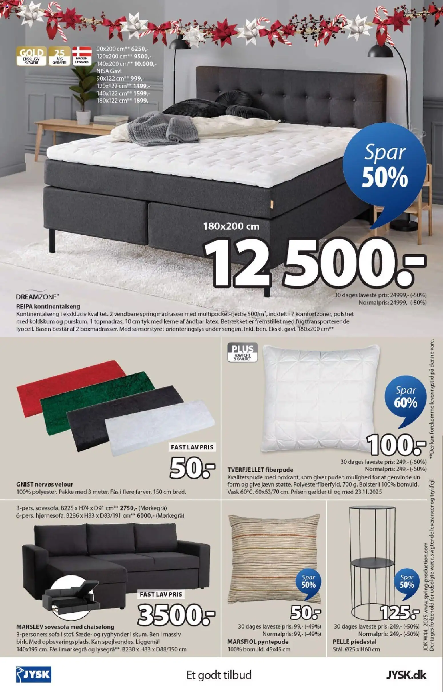 JYSK tilbudsavis – gyldig fra 31.10.2025 | Side: 24 | Produkter: Sofa, Søm