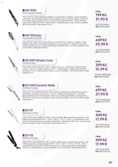 Expert elektro katalog - ECG - Malé domácí spotřebiče od 01.10.2024 | Strana: 47 | Produkty: Kulma, Desky, LED, Kartáč