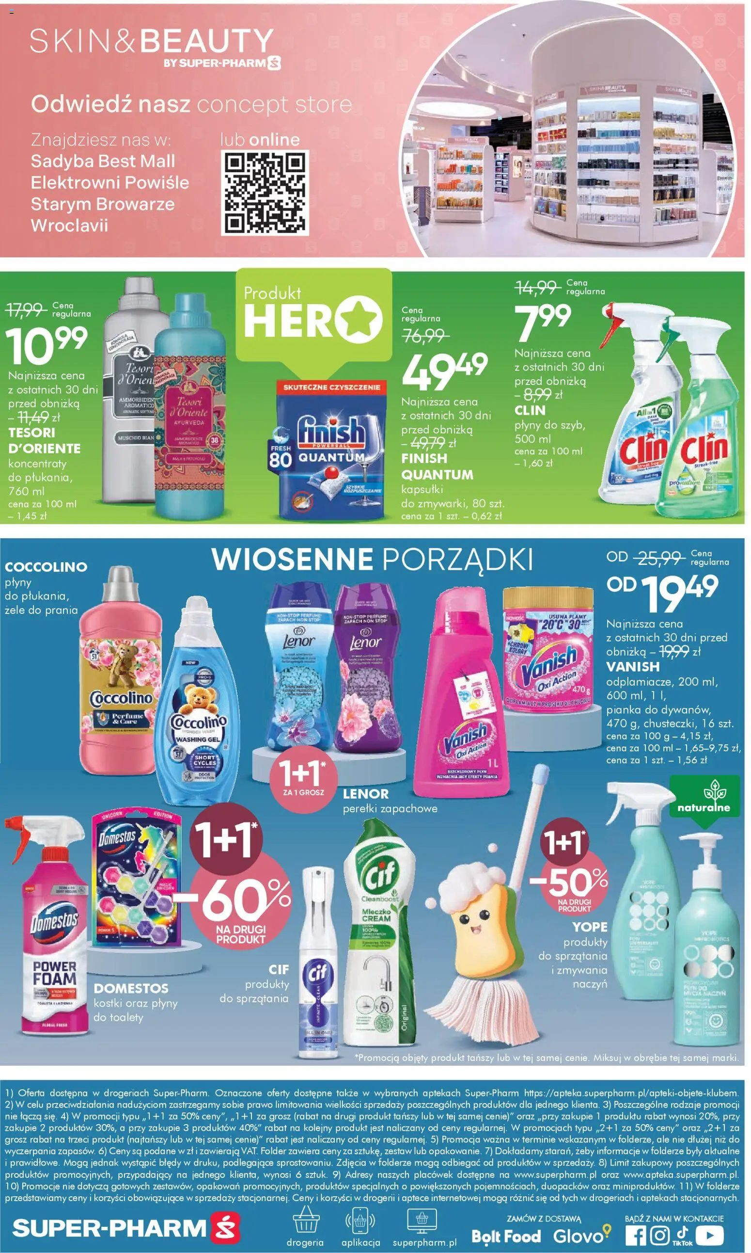 Super-pharm gazetka od 18.03.2026 | Strona: 21 | Produkty: Vanish, Coccolino, Zapach, Finish
