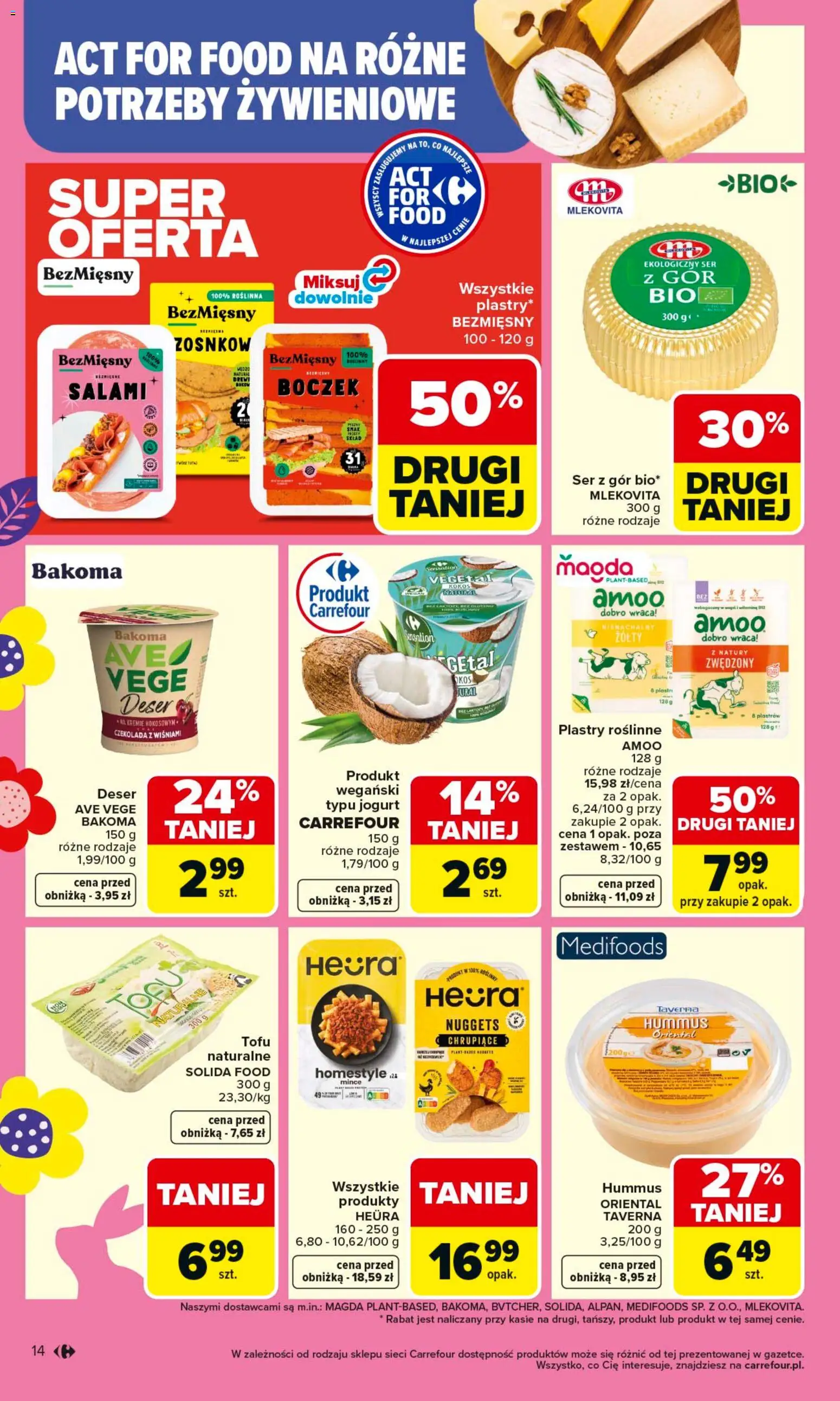 Carrefour gazetka od 16.03.2026 | Strona: 16 | Produkty: Tofu, Jogurt, Czekolada, Nuggets