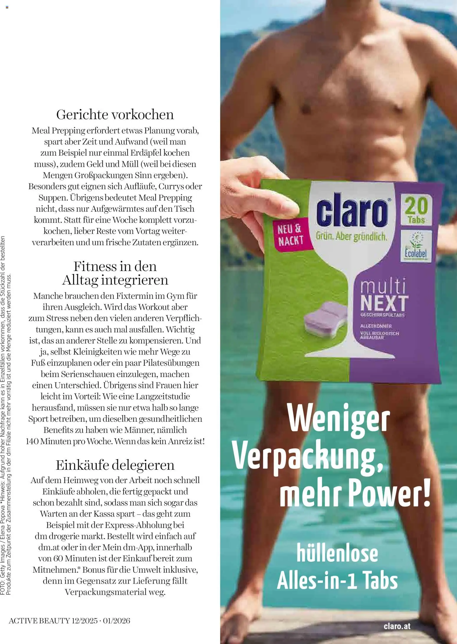 dm drogerie markt Active Beauty Magazin 12/2025, 01/2026 gültig ab 01.12.2025 | Seite: 65