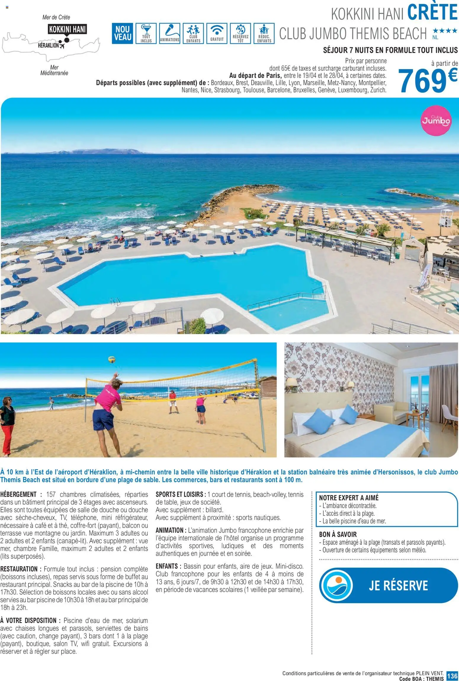 {H1} | Page: 136 | Produits: Alcool, Crête, Buffet, Café