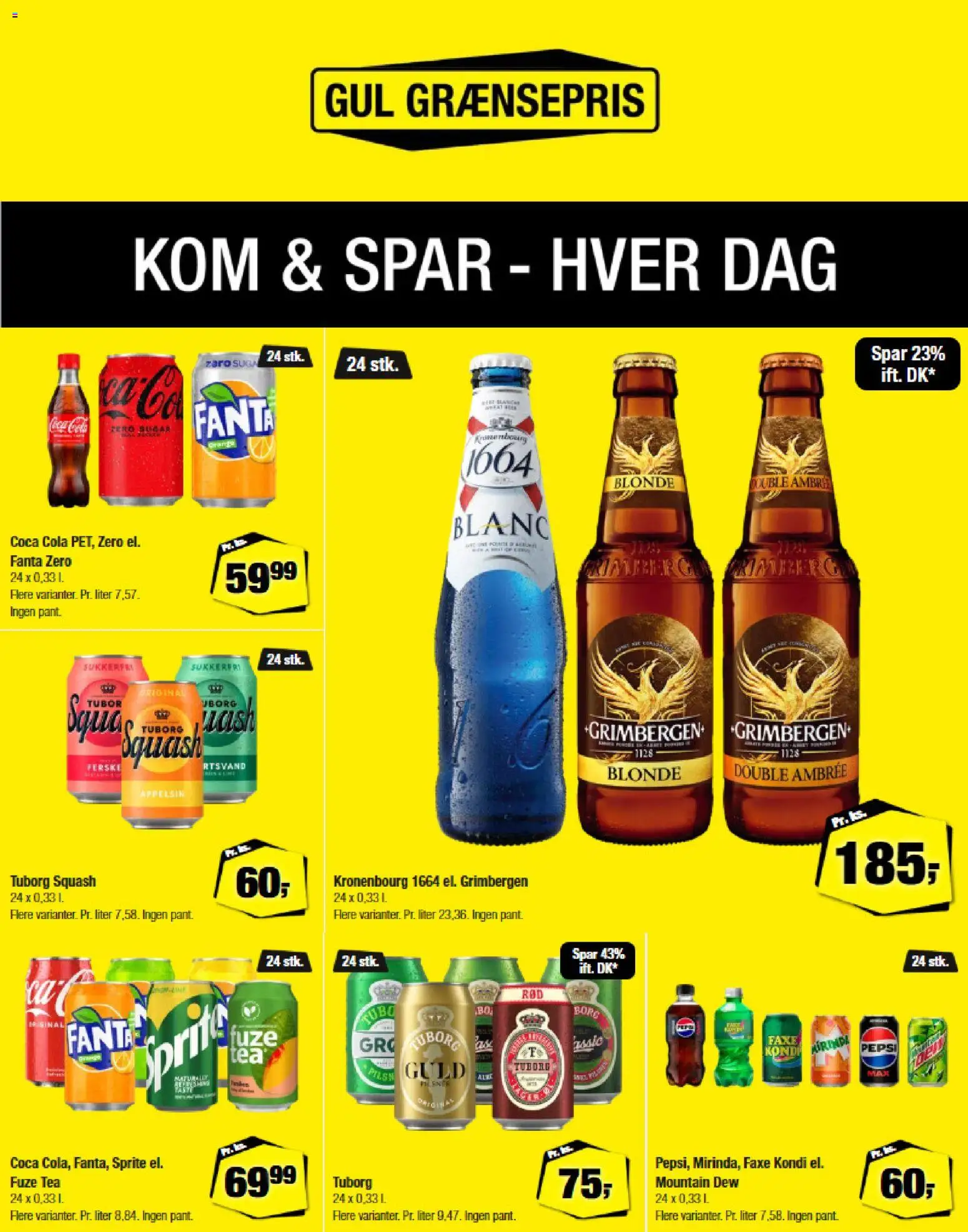 Calle tilbudsavis – gyldig fra 26.11.2025 | Side: 4 | Produkter: Coca Cola, Squash, Fanta, Faxe Kondi