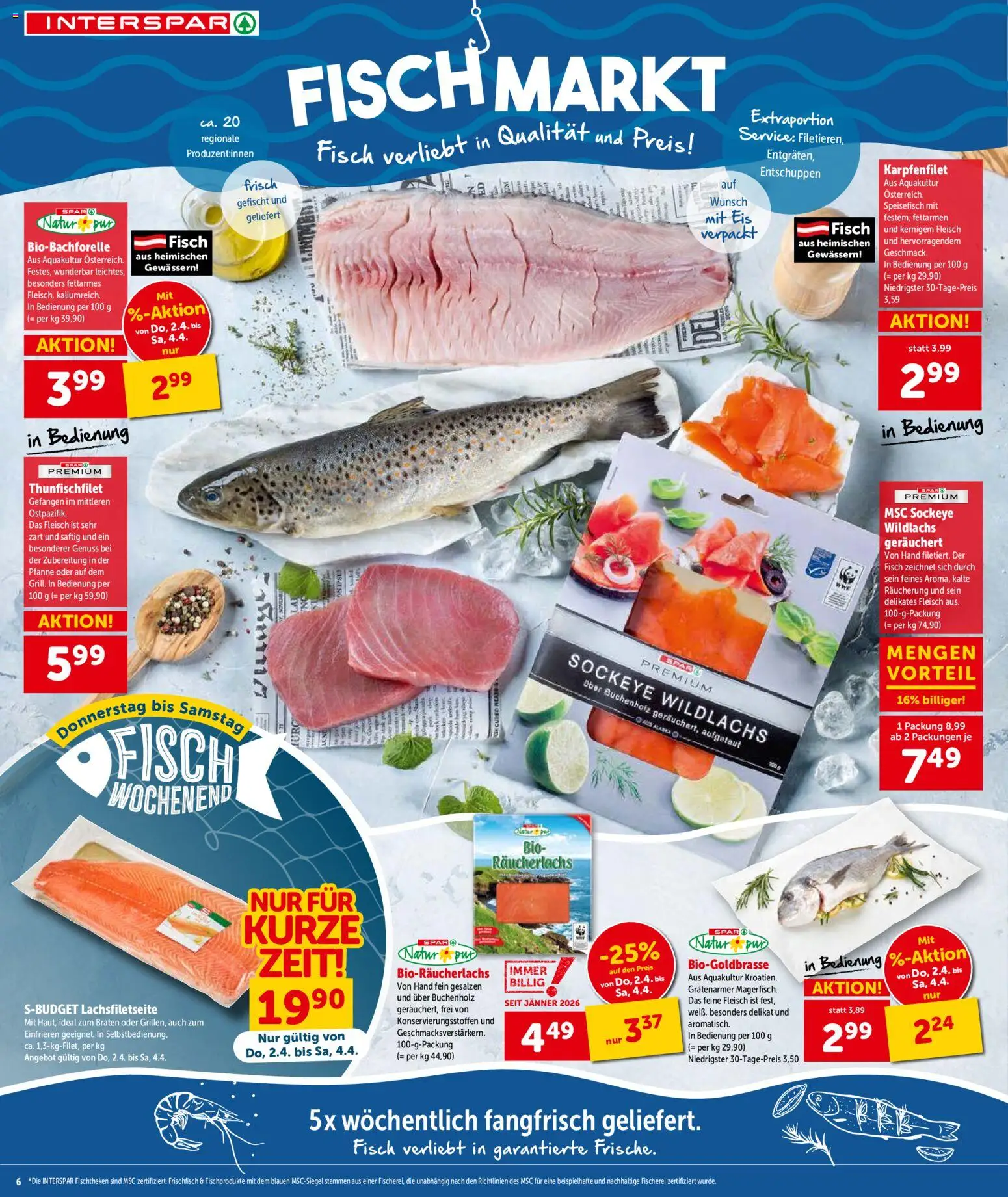 Interspar Flugblatt - Kärnten gültig ab 31.03.2026 | Seite: 8 | Produkte: Eis, Fisch