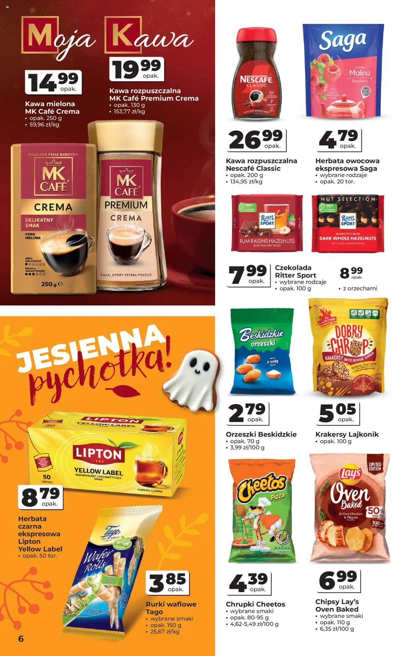 Odido Gazetka od 15.10.2025 | Strona: 6 | Produkty: Nescafe, Kawa rozpuszczalna, Rum, Rurki waflowe