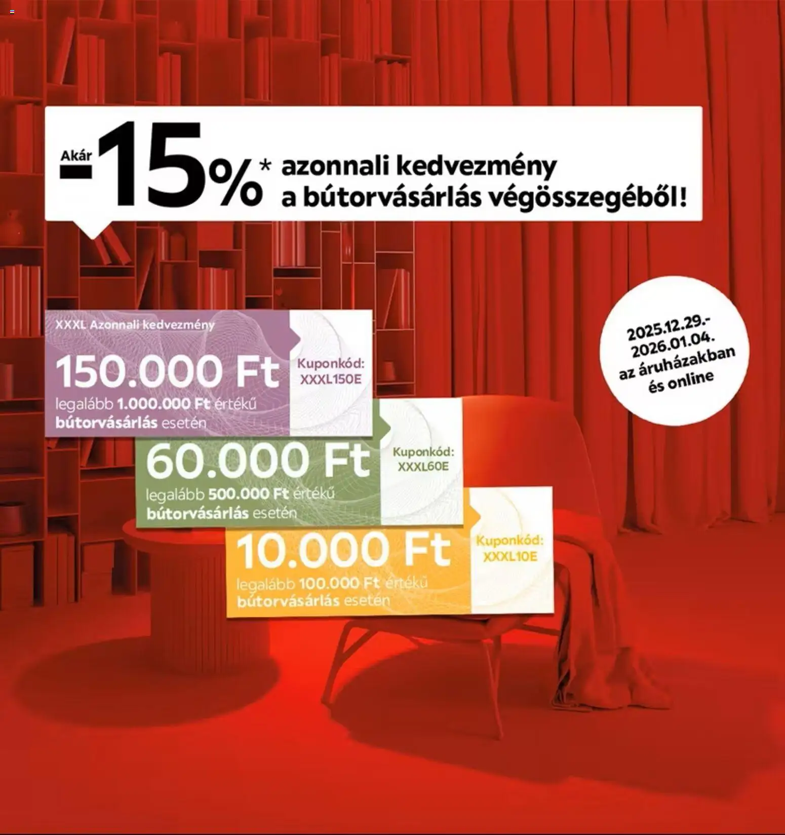 XXXLutz akciós ujság - amely érvényes a következő dátumtól: 29.12.2025 | Oldal: 1