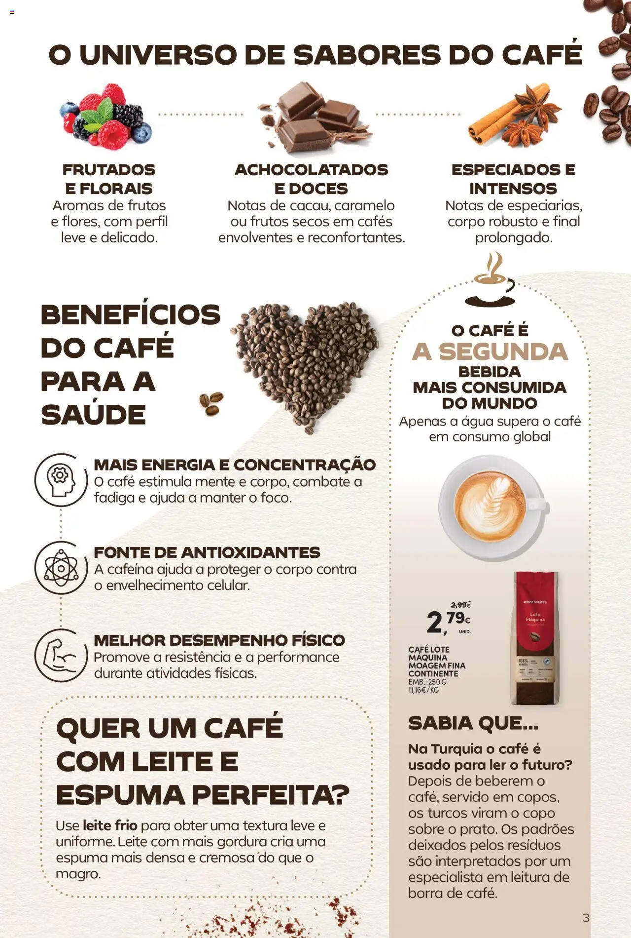Continente - Bebidas Quentes │ válido de 14.10.2025 | Página: 3 | Produtos: Agua, Café, Doces, Bebida