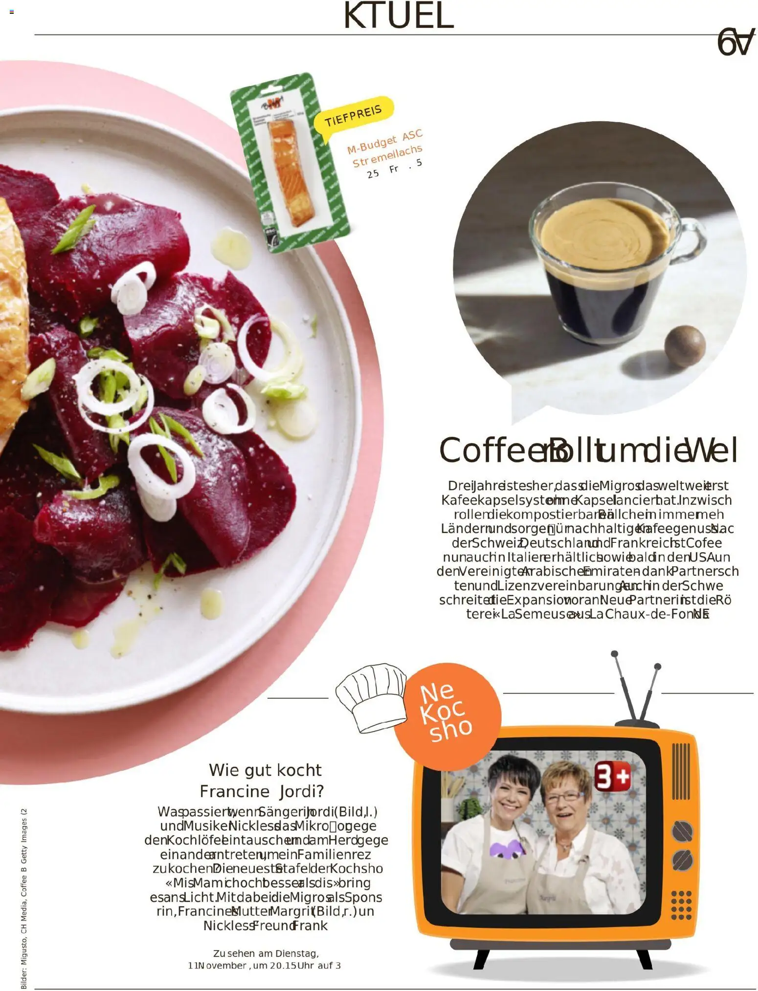 Migros Magazin – gültig ab 10.11.2025 | Seite: 9 | Produkte: Sehen, Bilder
