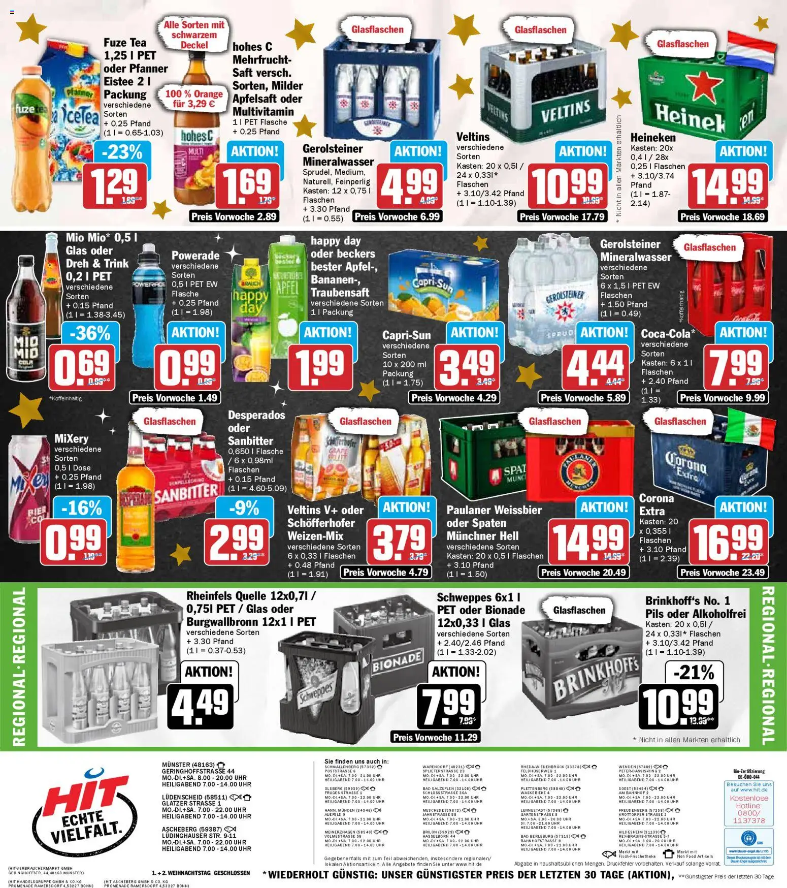 HIT Prospekt Nordrhein-Westfalen – gültig ab 22.12.2025 | Seite: 23 | Produkte: Weißbier, Mixery, Saft, Paulaner