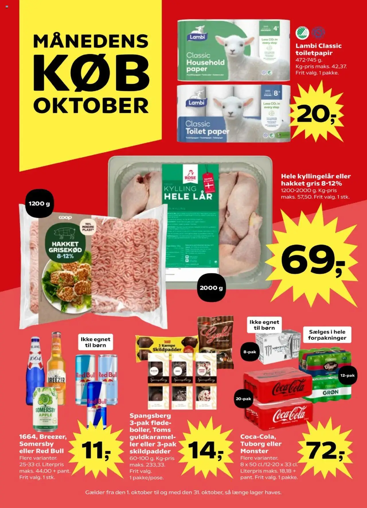 Super Brugsen tilbudsavis – gyldig fra 10.10.2025 | Side: 10 | Produkter: Coca Cola, Fløde, Toilet, Cola