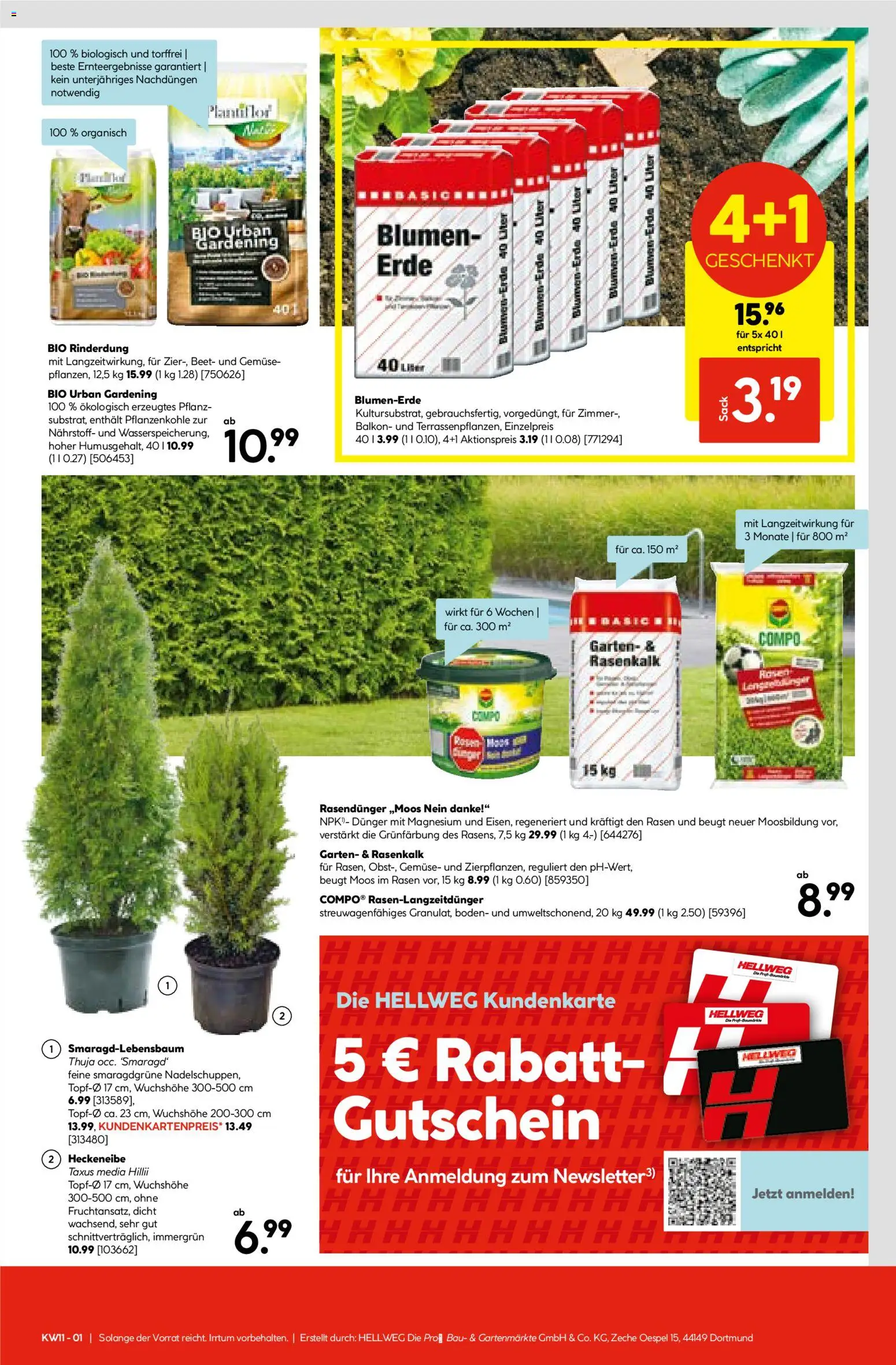 Hellweg Prospekt – gültig ab 09.03.2026 | Seite: 15 | Produkte: Blumen, Blumenerde, Gemüse