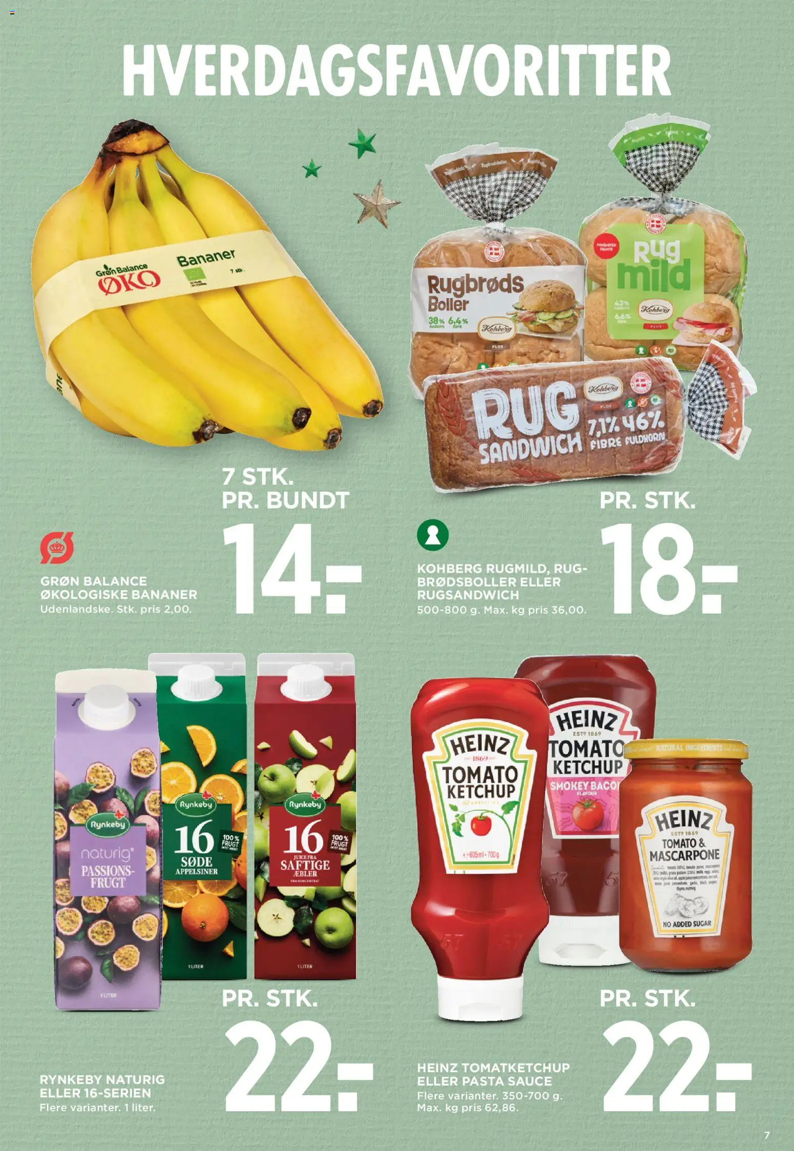 Meny tilbudsavis – gyldig fra 14.11.2025 | Side: 9 | Produkter: Æbler, Bananer, Pasta, Ketchup