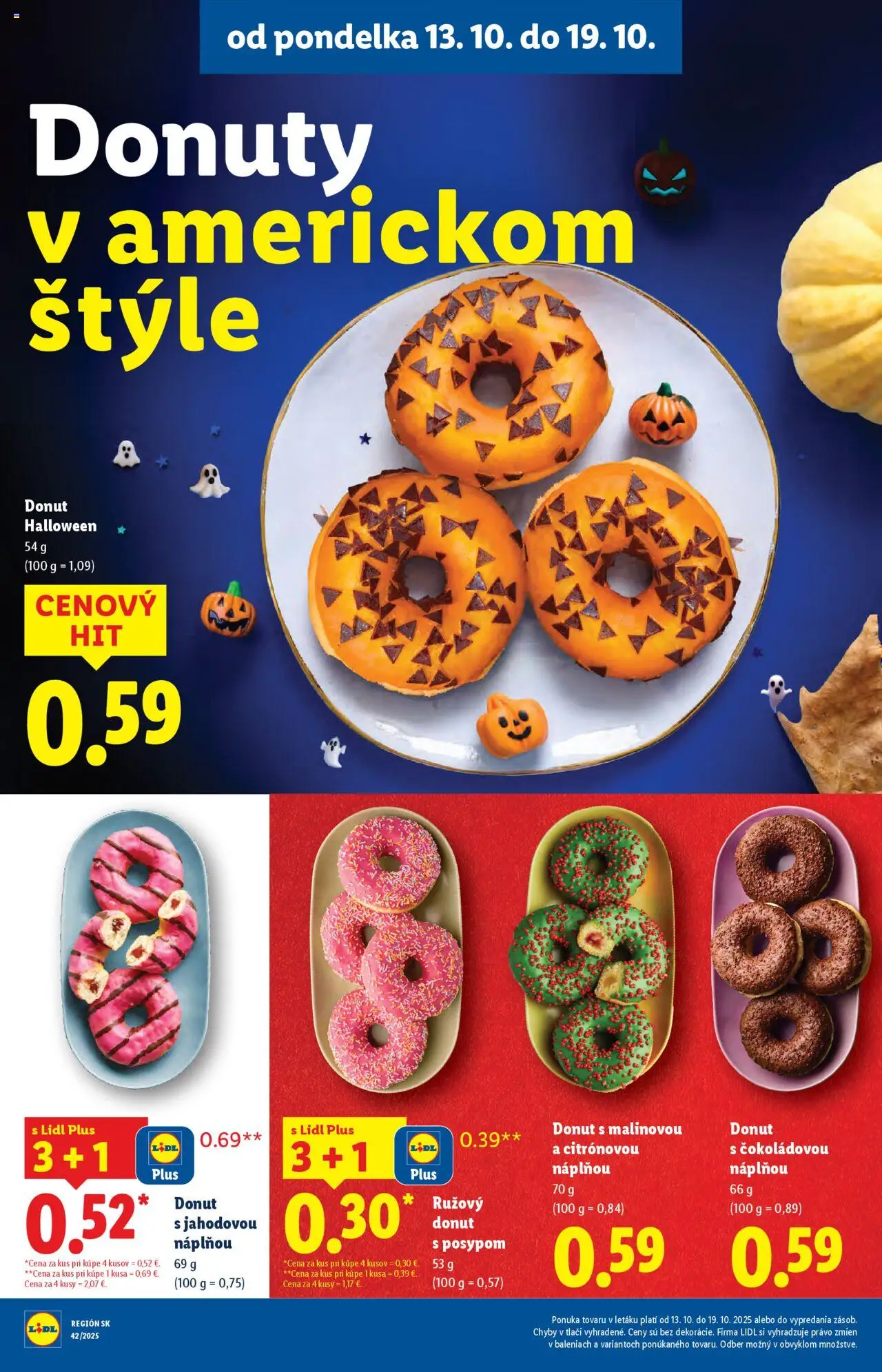 Nové Lidl akcie – leták je platný od 13.10.2025 | Strana: 36 | Produkty: Donut