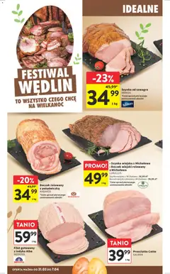 Pogląd oferty "Intermarche gazetka" - ważna od 31.03.2026 | Strona: 16 | Produkty: Szynka, Boczek, Prosciutto
