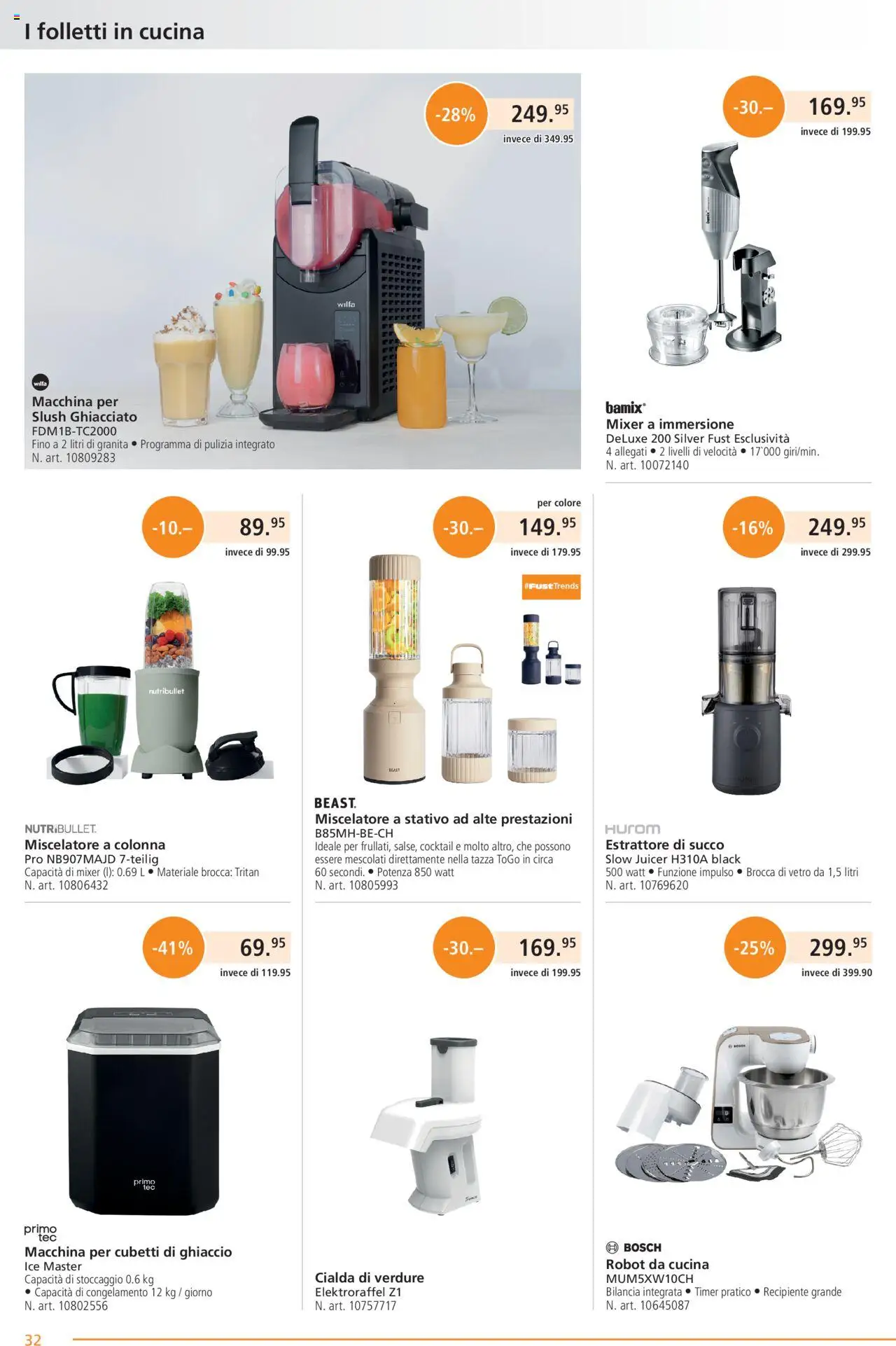 Fust Aktionen IT ab 28.07.2025 | Seite: 32 | Produkte: Mixer, Bosch