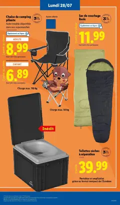  | Page: 5 | Produits: Sac, Chaise, Toilettes, Chaise de camping