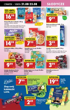 Czekolada mleczna E.Wedel, różne rodzaje, 100 g od 21.08.2025 | Strona: 44 | Produkty: Ciastka Oreo, Baton, Ptasie mleczko, Ciastka
