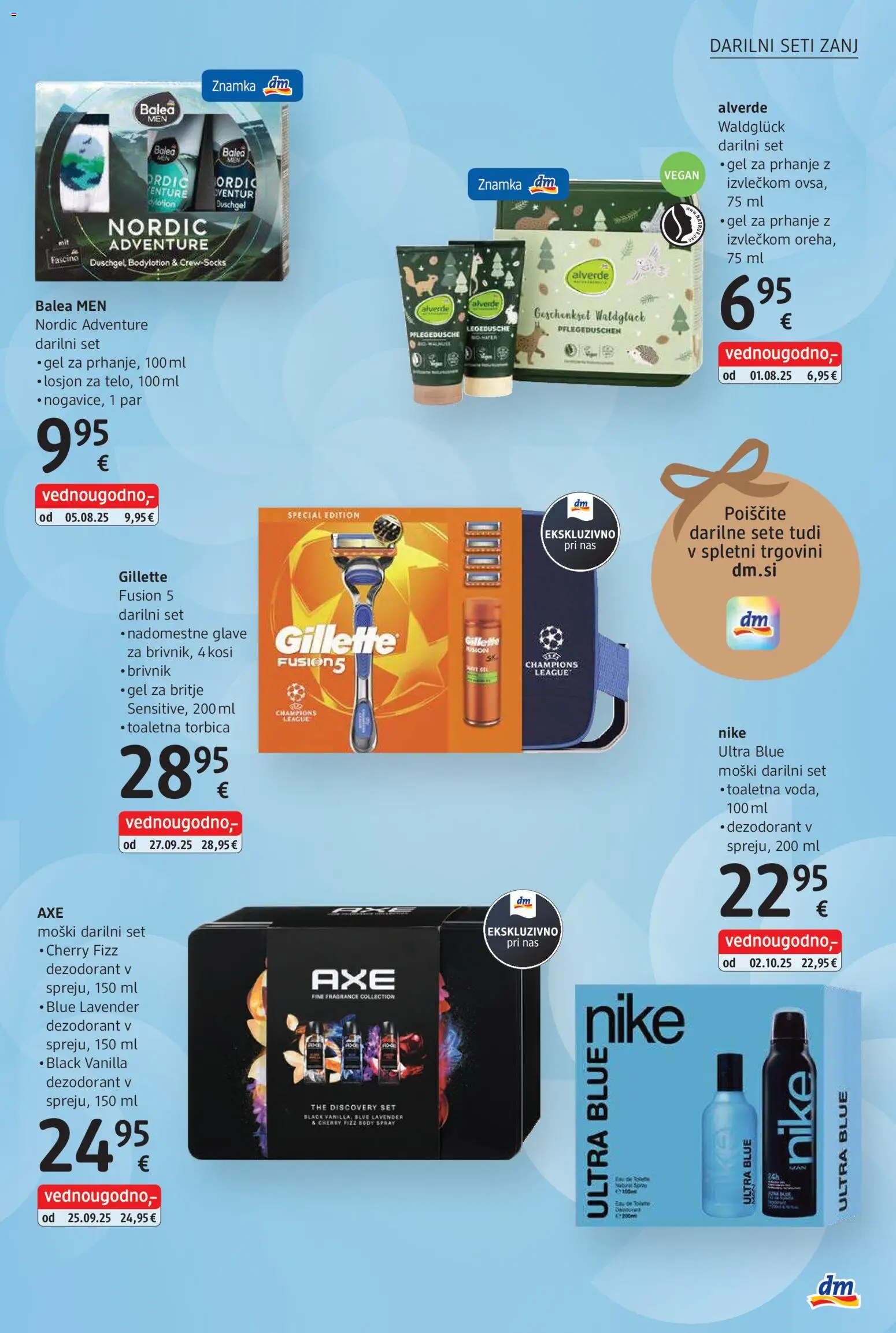 Novi DM Drogerie Markt katalog ponudbe – veljaven od 03.11.2025 | Stran: 5 | Izdelki: Toaletna torbica, Gel za britje, Brivnik, Torbica