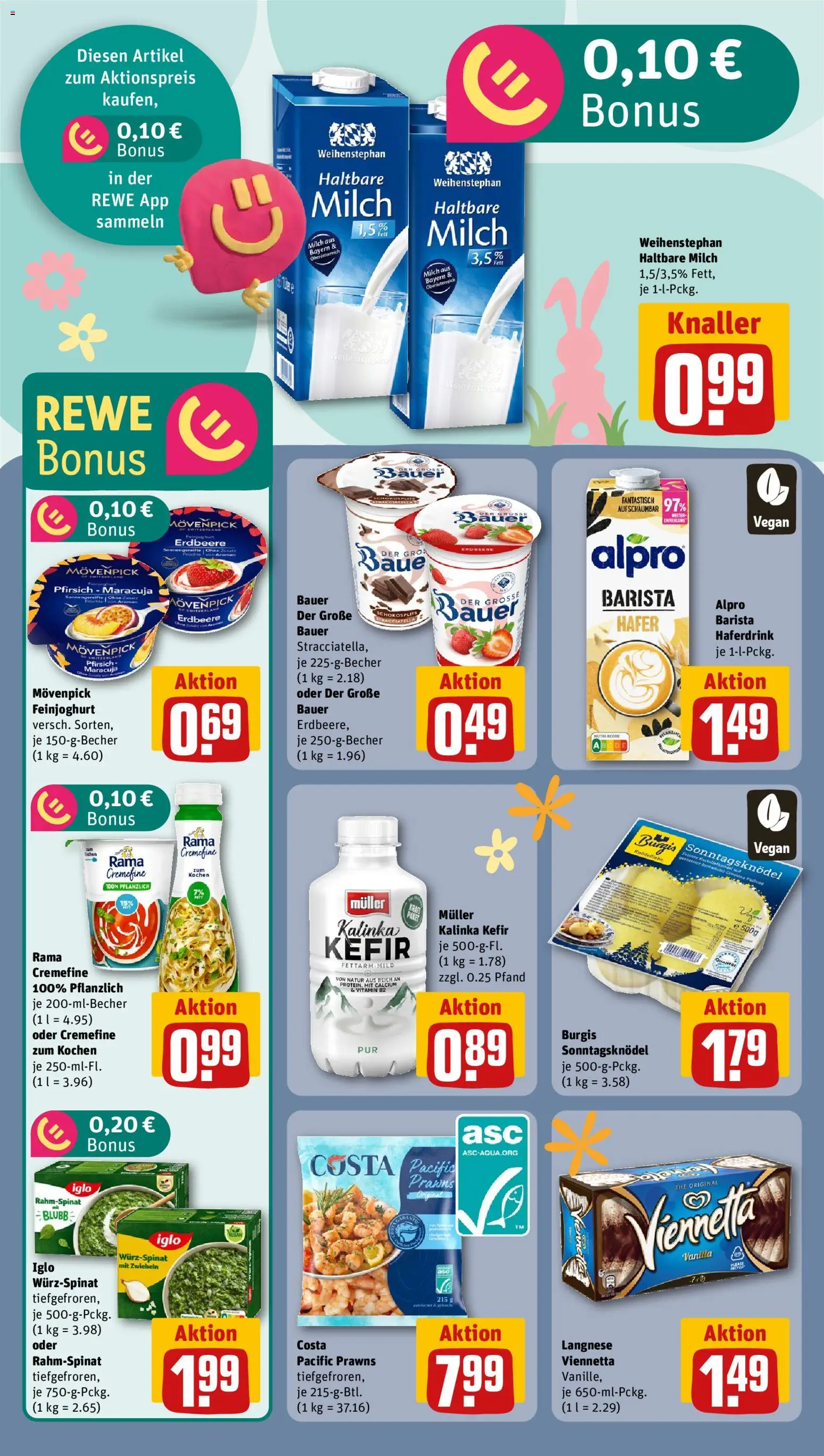 Rewe Prospekt 	 – gültig ab 30.03.2026 | Seite: 14 | Produkte: Rama, Zwiebeln, Alpro, Pfirsich