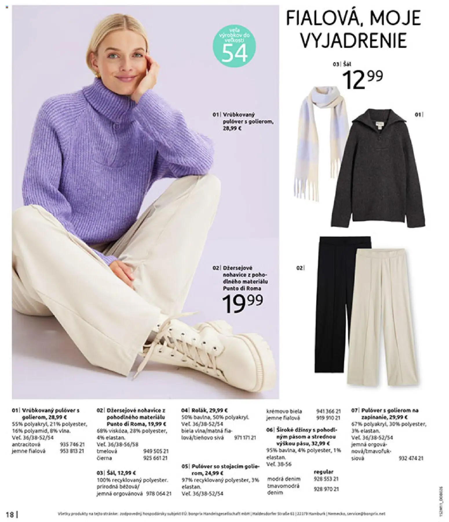 Nové Bonprix akcie – leták je platný od 16.12.2025 | Strana: 20 | Produkty: Nohavice