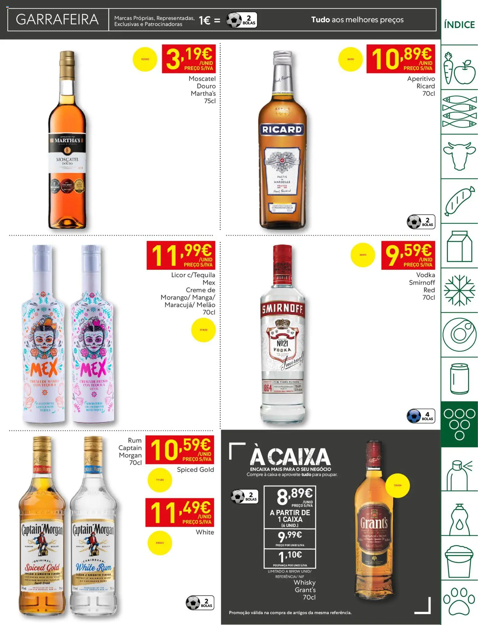Recheio folheto │ válido de 21.04.2026 | Página: 43 | Produtos: Rum, Melão, Creme, Vodka