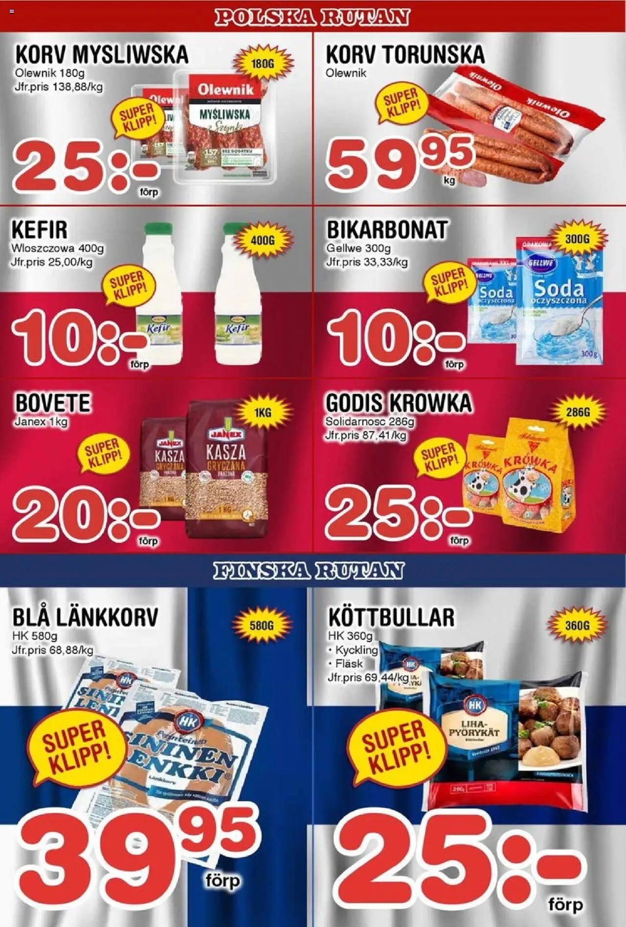 Nya Pulsen reklamblad aktuell från 06.10.2025 | Sida: 16 | Produkter: Köttbullar, Fläsk, Godis