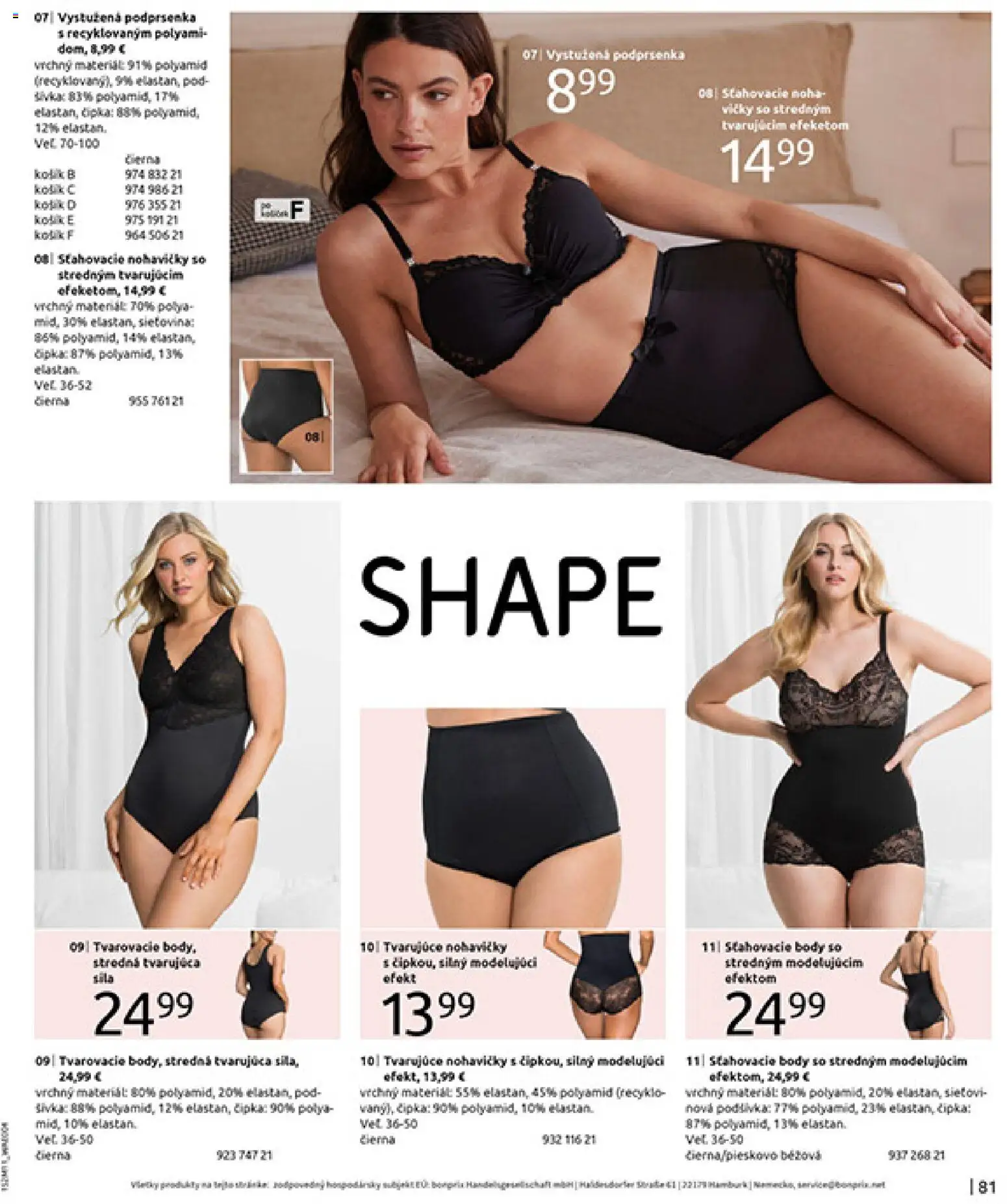 Nové Bonprix akcie – leták je platný od 16.12.2025 | Strana: 83 | Produkty: Nohavičky, Podprsenka