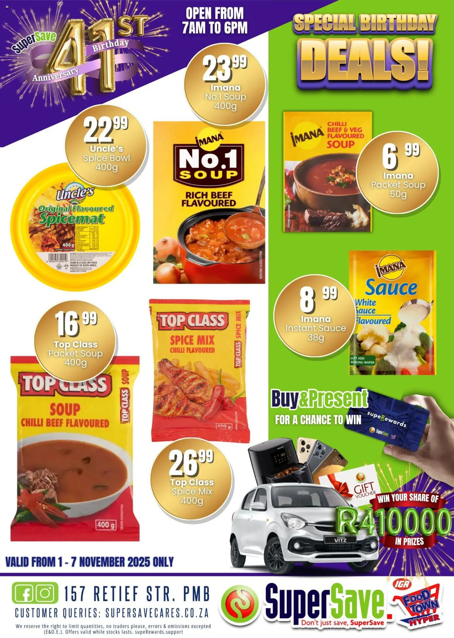 New Super Save catalogue – valid from 31.10.2025 | Page: 42 | Products: Bowl, Soup, Water, Sauce